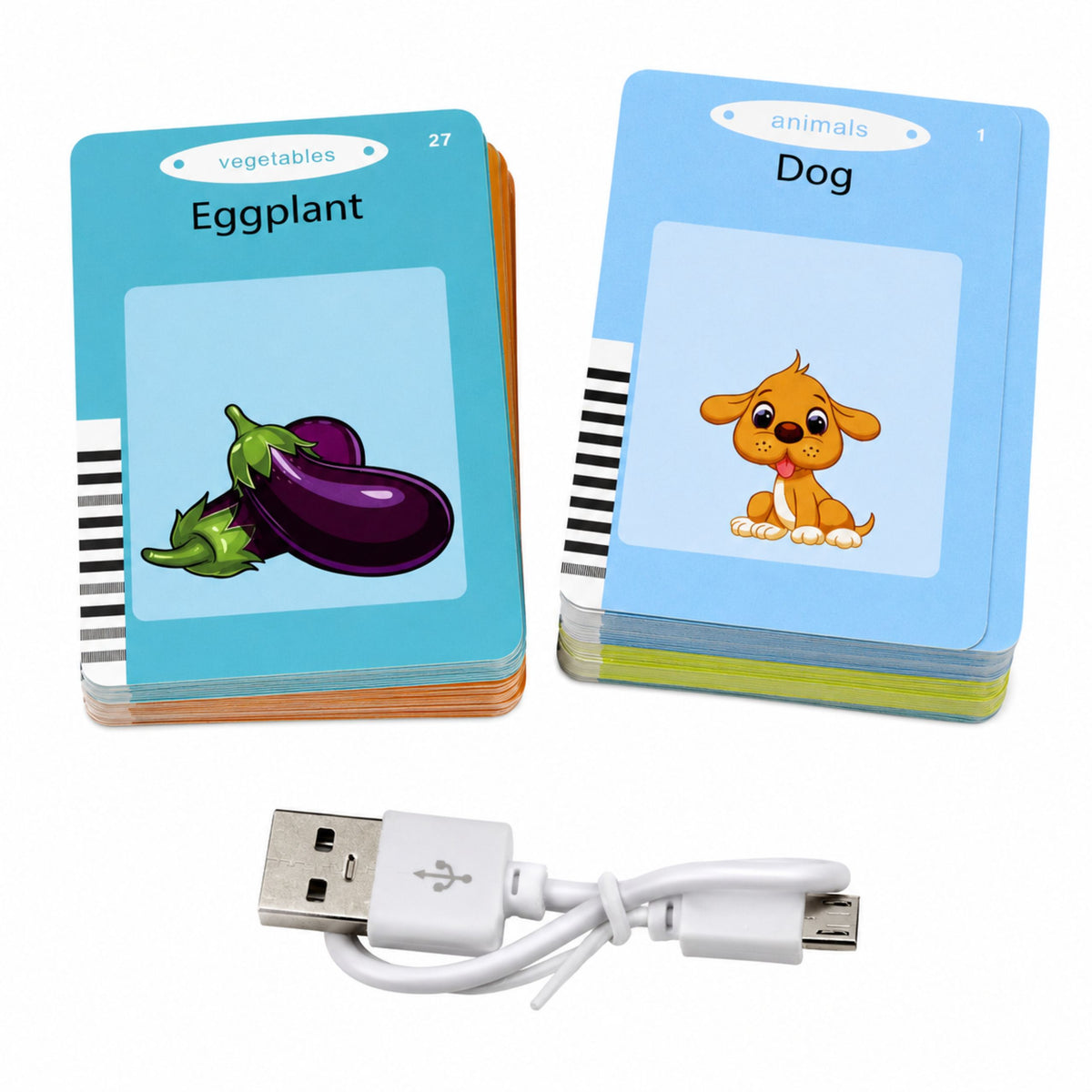 English Word Learning Card Reader Educational Toy Blue