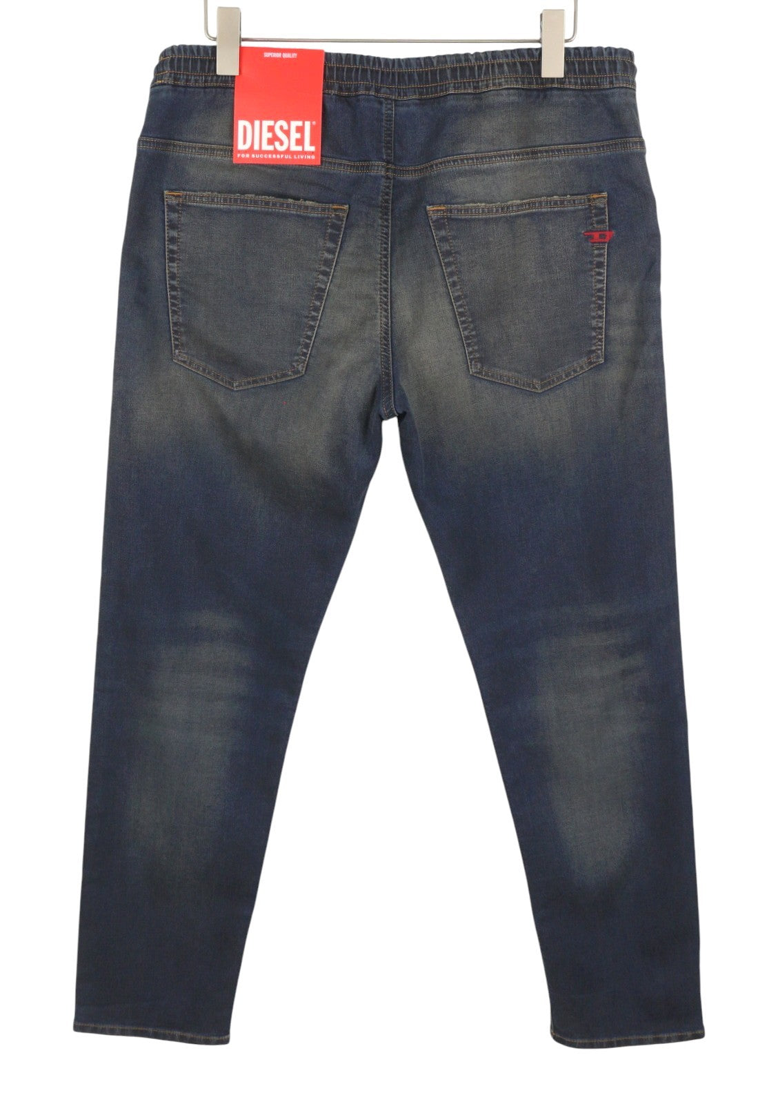 Diesel 2030 D-krooley 09j34 Jogg Men Jeansblue Faded Distress Rrp295