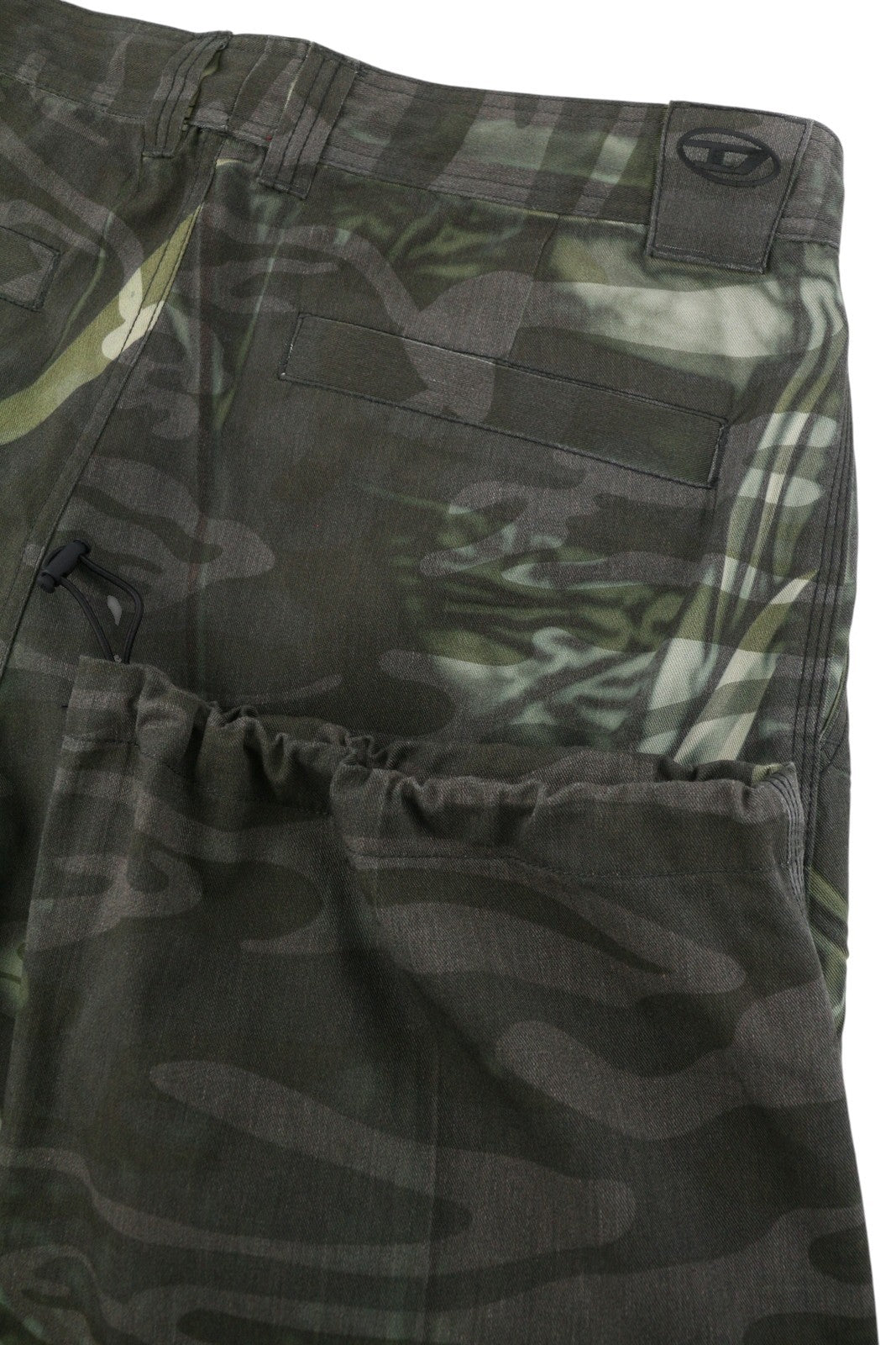 Diesel P-arne Men Trousers 50khaki Camouflage Twill Cargo Rrp375