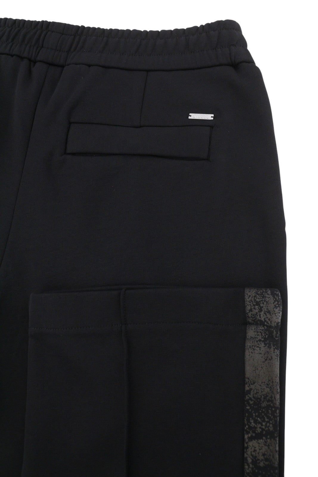 Diesel Global-out Men Trousersblack Drawstring Waist Sweatpants Rrp195