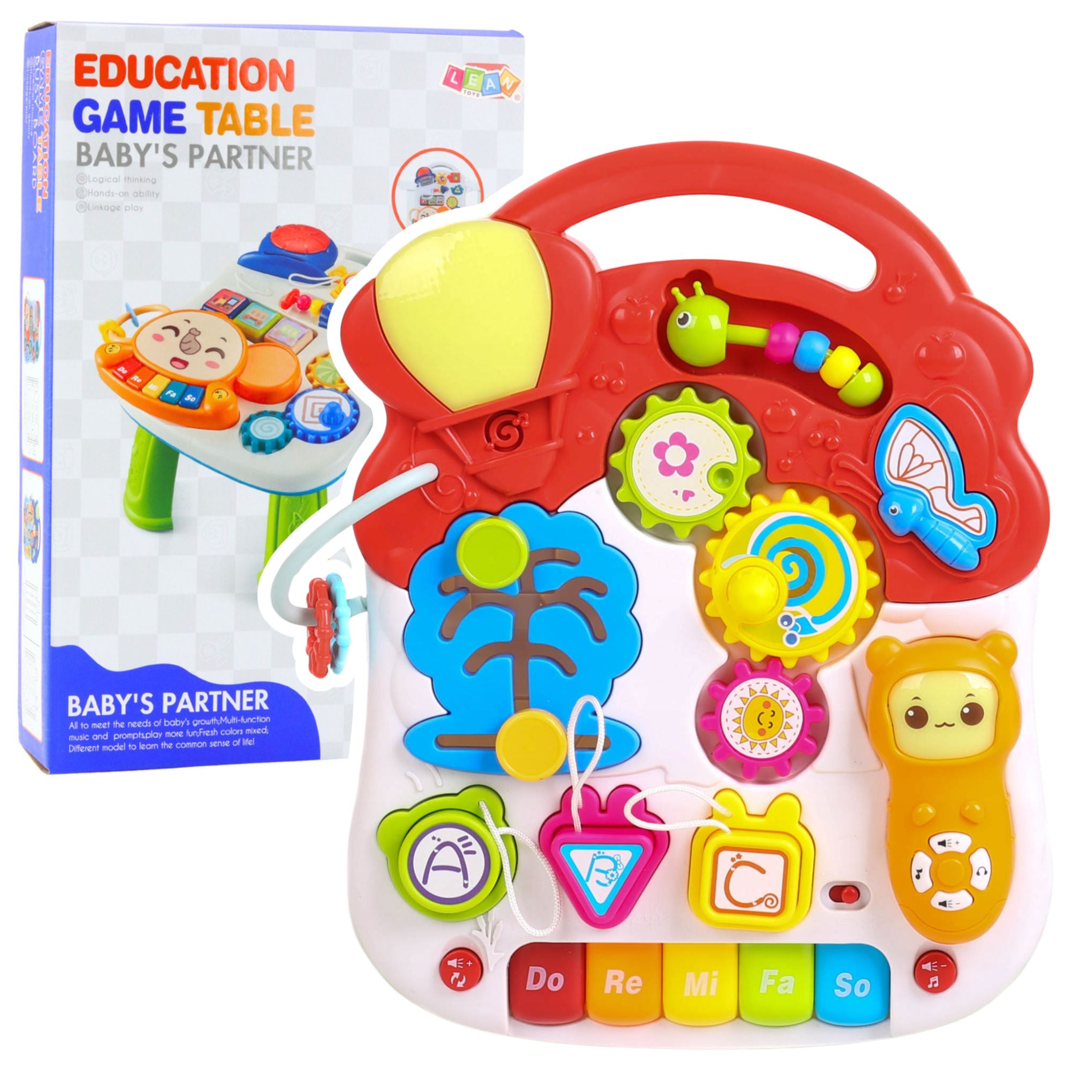 Interactive Educational Table For Toddlers Lights And Sounds Colorful 6 In 1