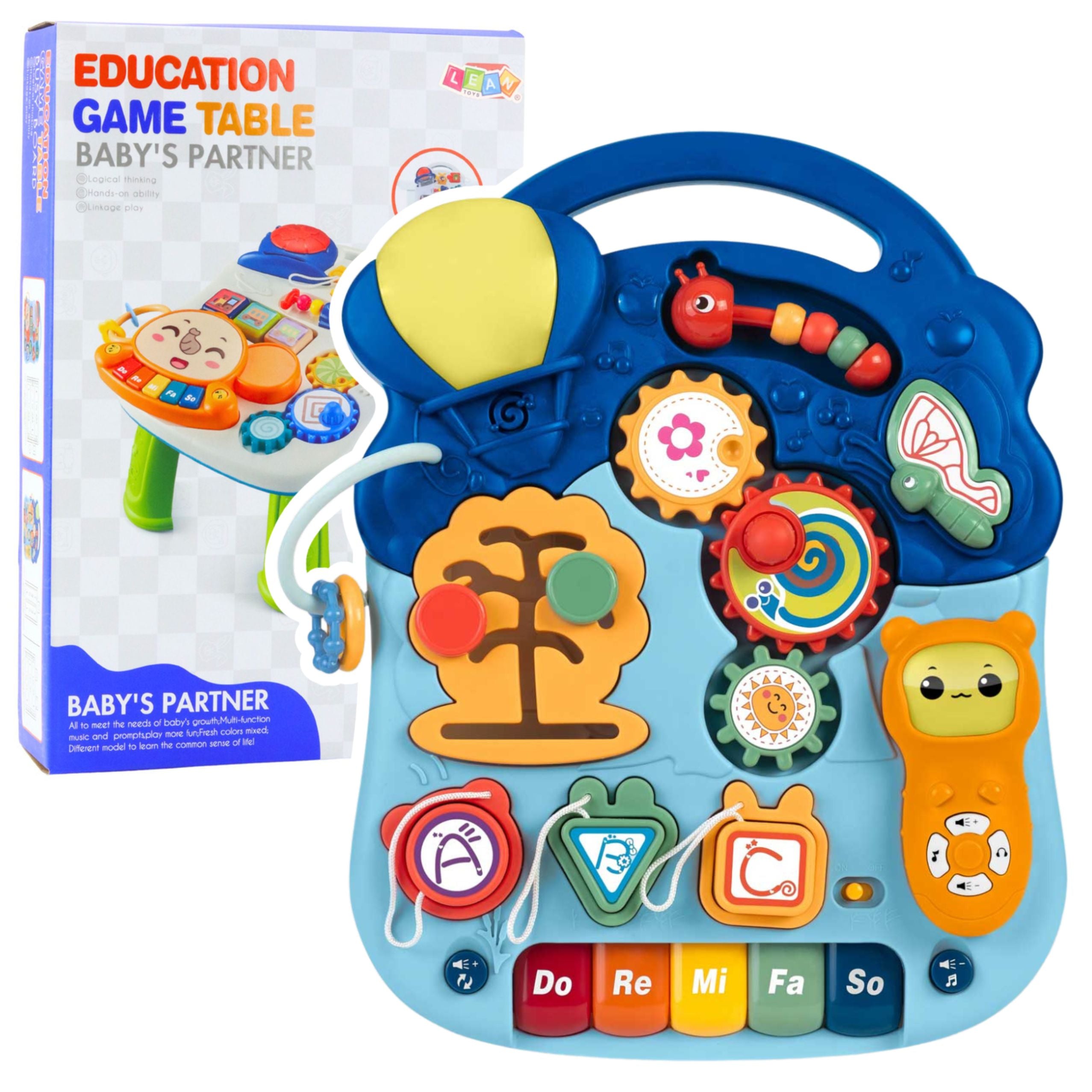 Interactive Educational Table For Toddlers Lights And Sounds Pastel 6-in-1