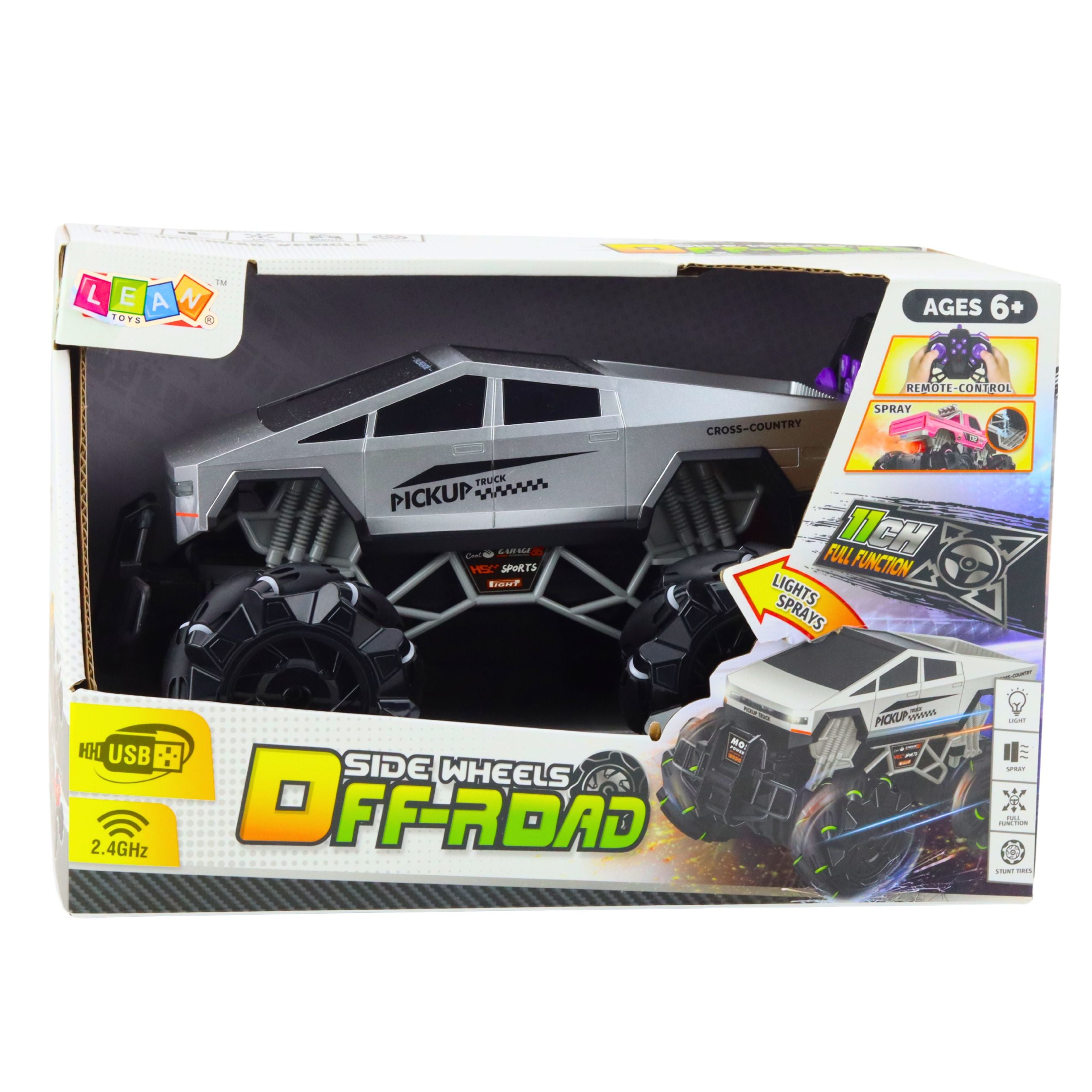 Off-road Vehicle Pick Up Truck Remote Controlled Rc Lights Smoke Effect 1:16
