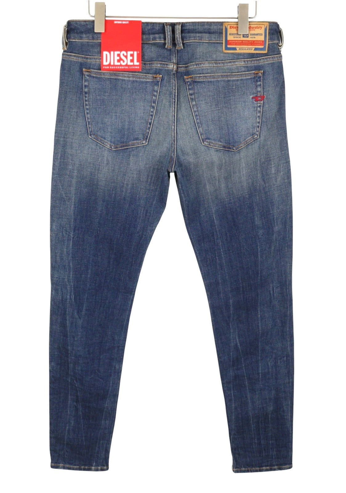 Diesel 1979 Sleenker 09h67 Men Jeansblue Faded Skinny Fit Low Rrp195