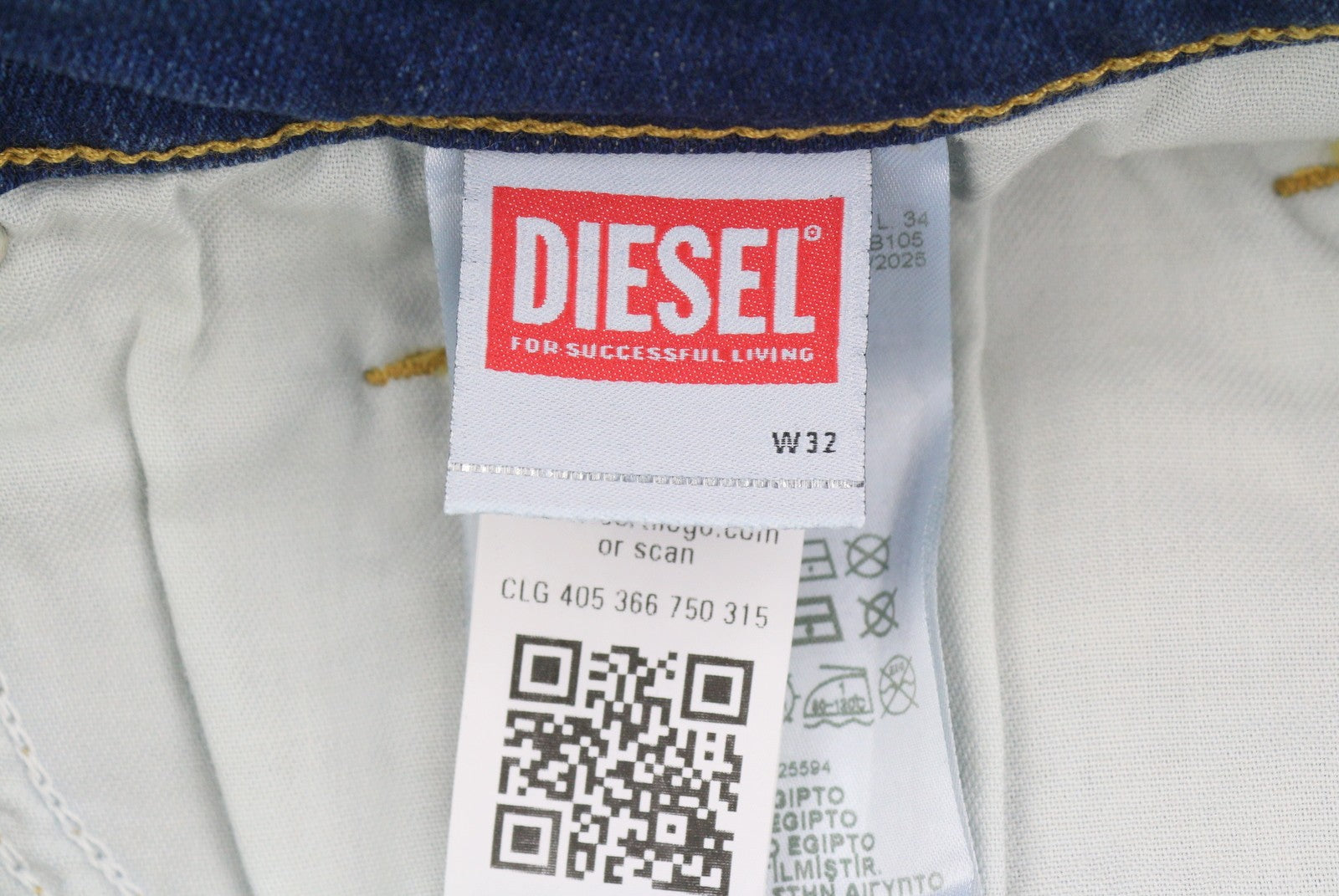 Diesel Tepphar Rb105 Men Jeansblue Whiskers Faded Slim Fit Rrp175