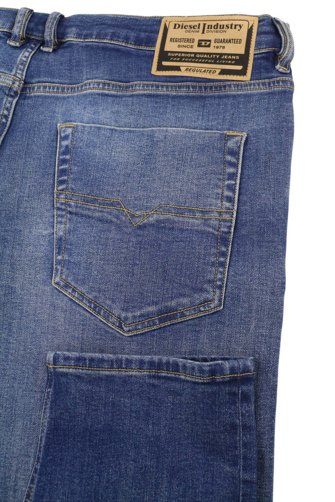 Diesel Tepphar Rb105 Men Jeansblue Whiskers Faded Slim Fit Rrp175