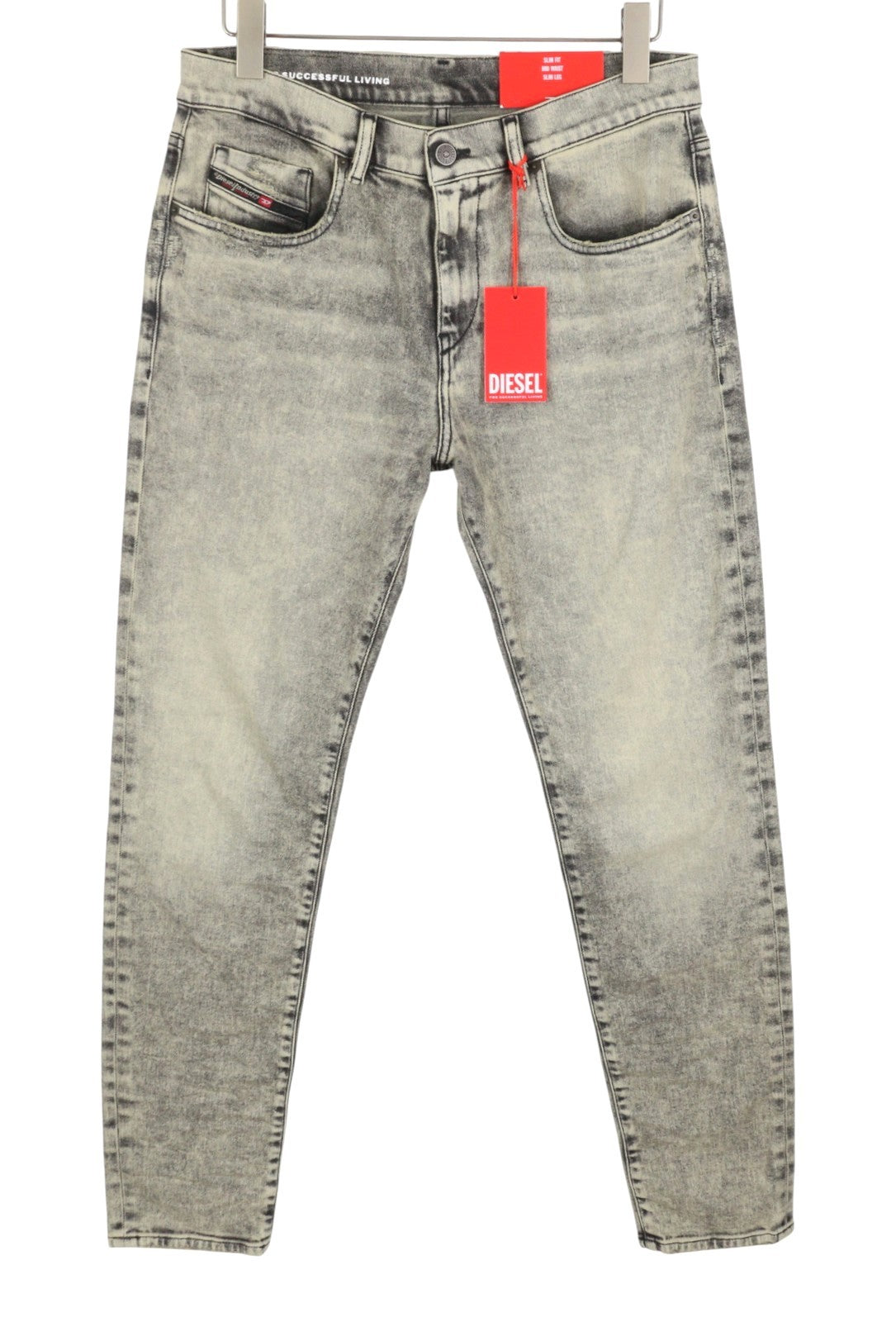Diesel 2019 D-strukt 09h56 Men Jeansgrey Slim Fit Mid Waist Rrp295