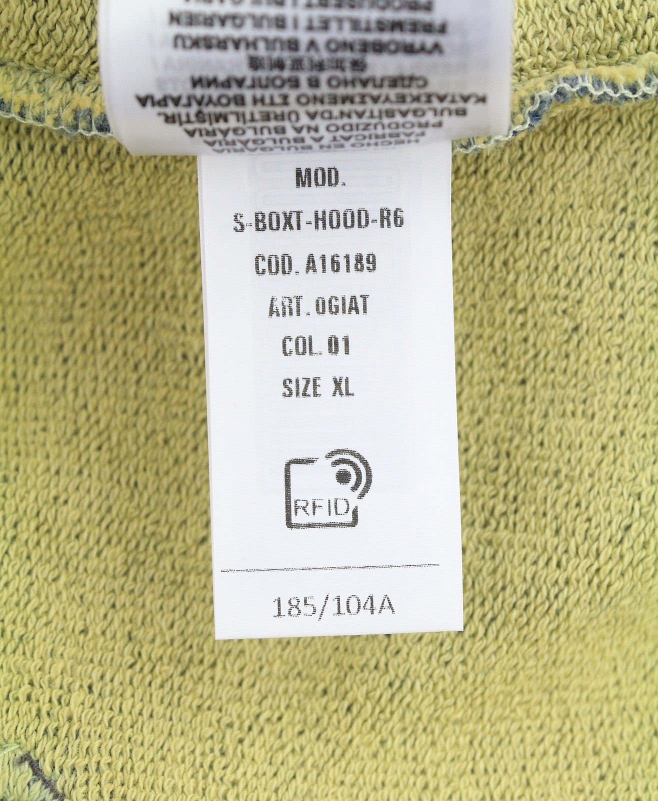 Diesel S-boxt-hood-r6 Men Hoodieblue Faded Kangaroo Pocket Pull On Rrp250