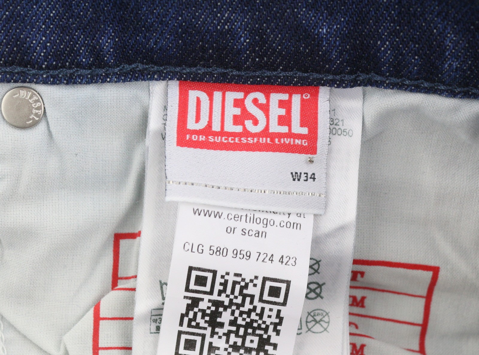 Diesel 2019 D-strukt 09j56 Men Jeansblue Whiskers Distress Slim Rrp195