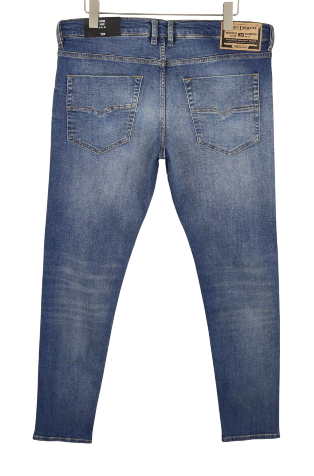 Diesel Tepphar Rb105 Men Jeansblue Whiskers Faded Slim Fit Rrp175