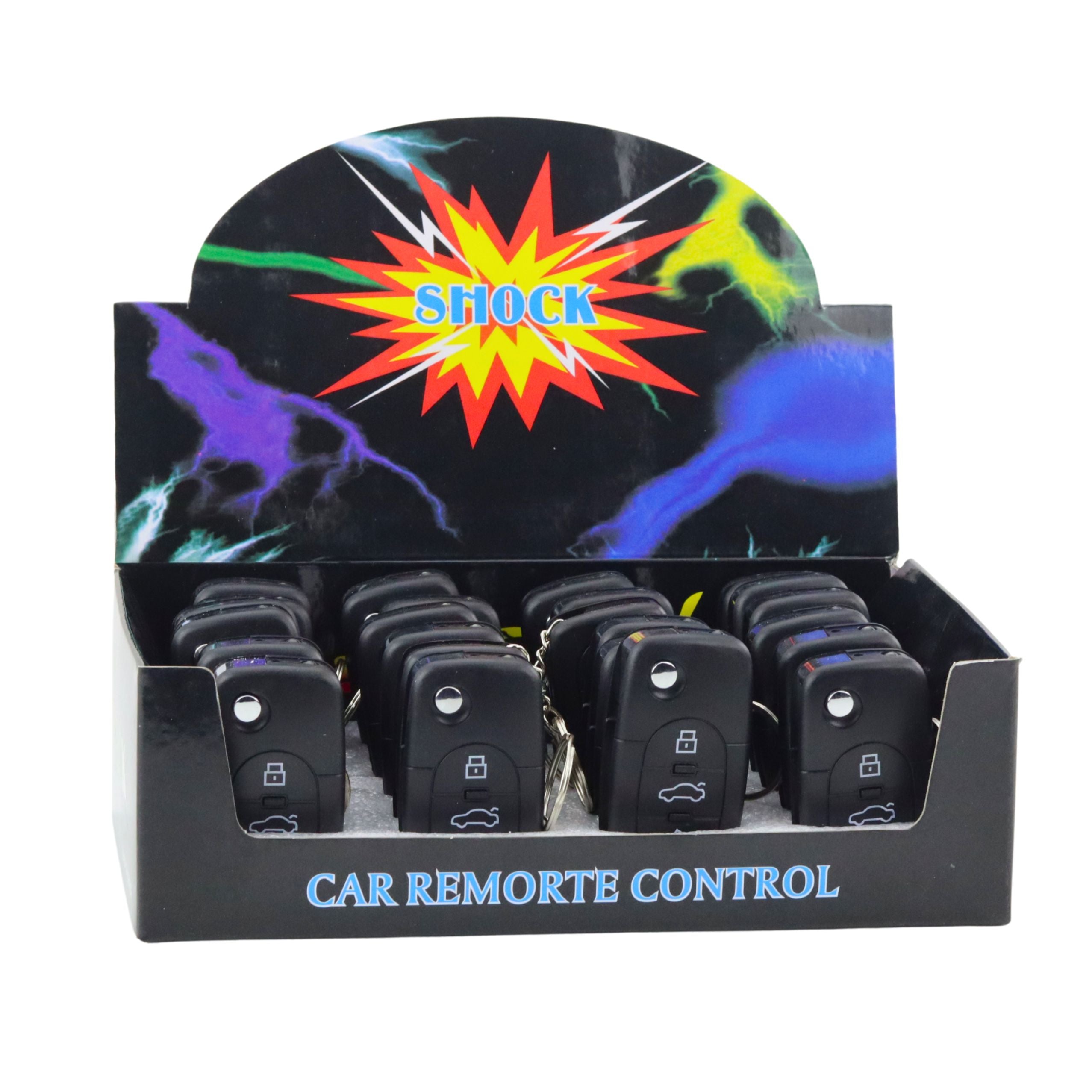 Keychain Car Remote Control Led Flashlight Shock 2 In 1