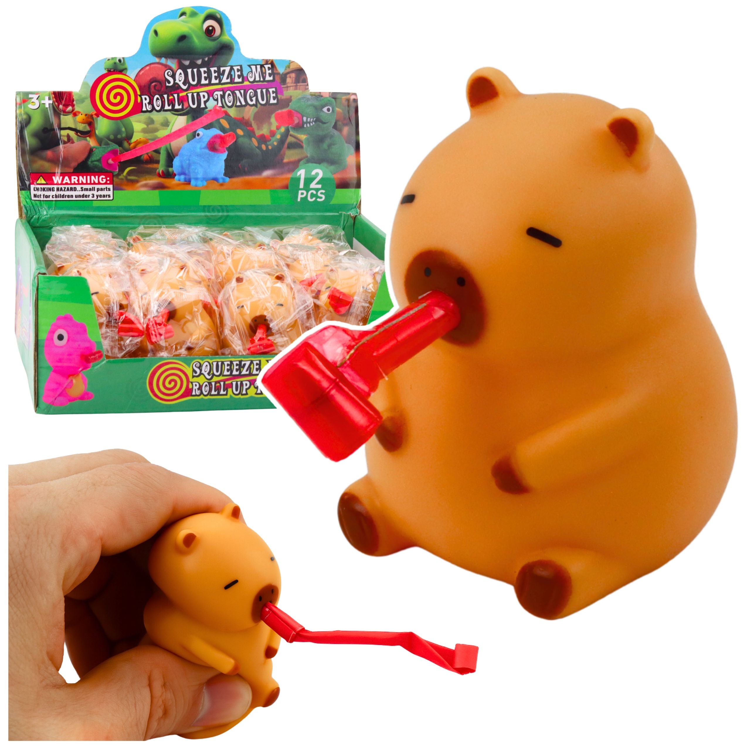 Squishy Capybara With Trumpet And Pipe Bronze Figurine 7cm