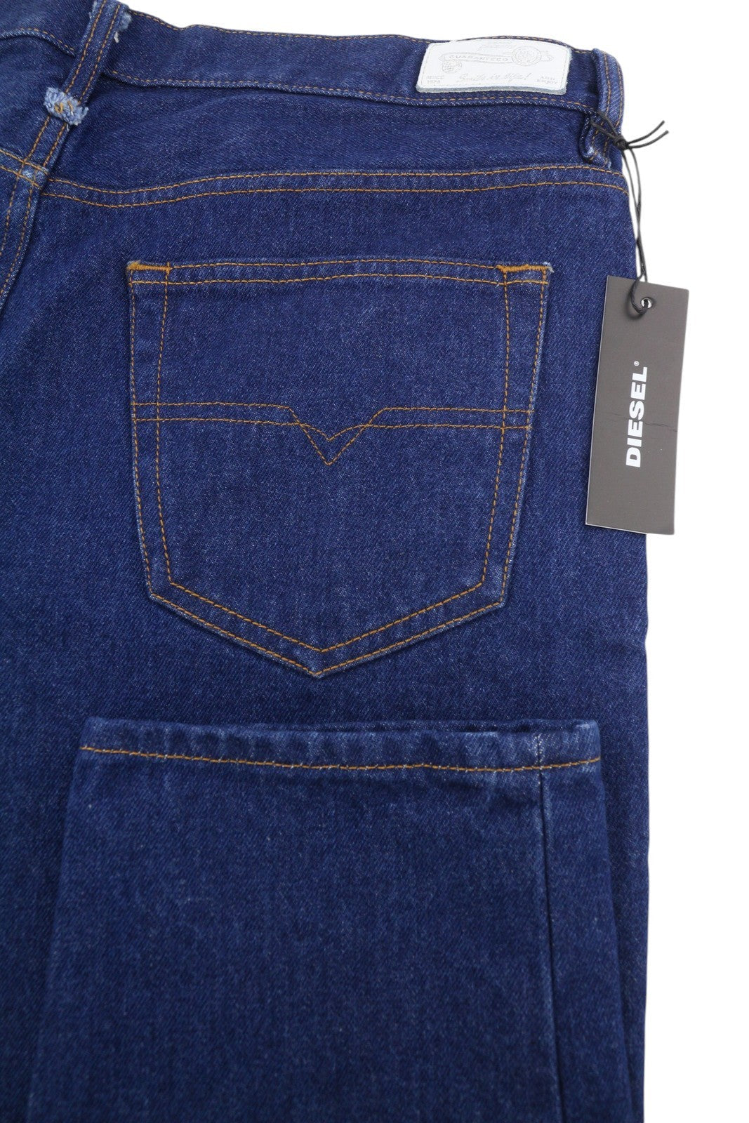 Diesel Marhky 0706q Herr Jeansmörkblå Tapered Fit Button Fly Denim