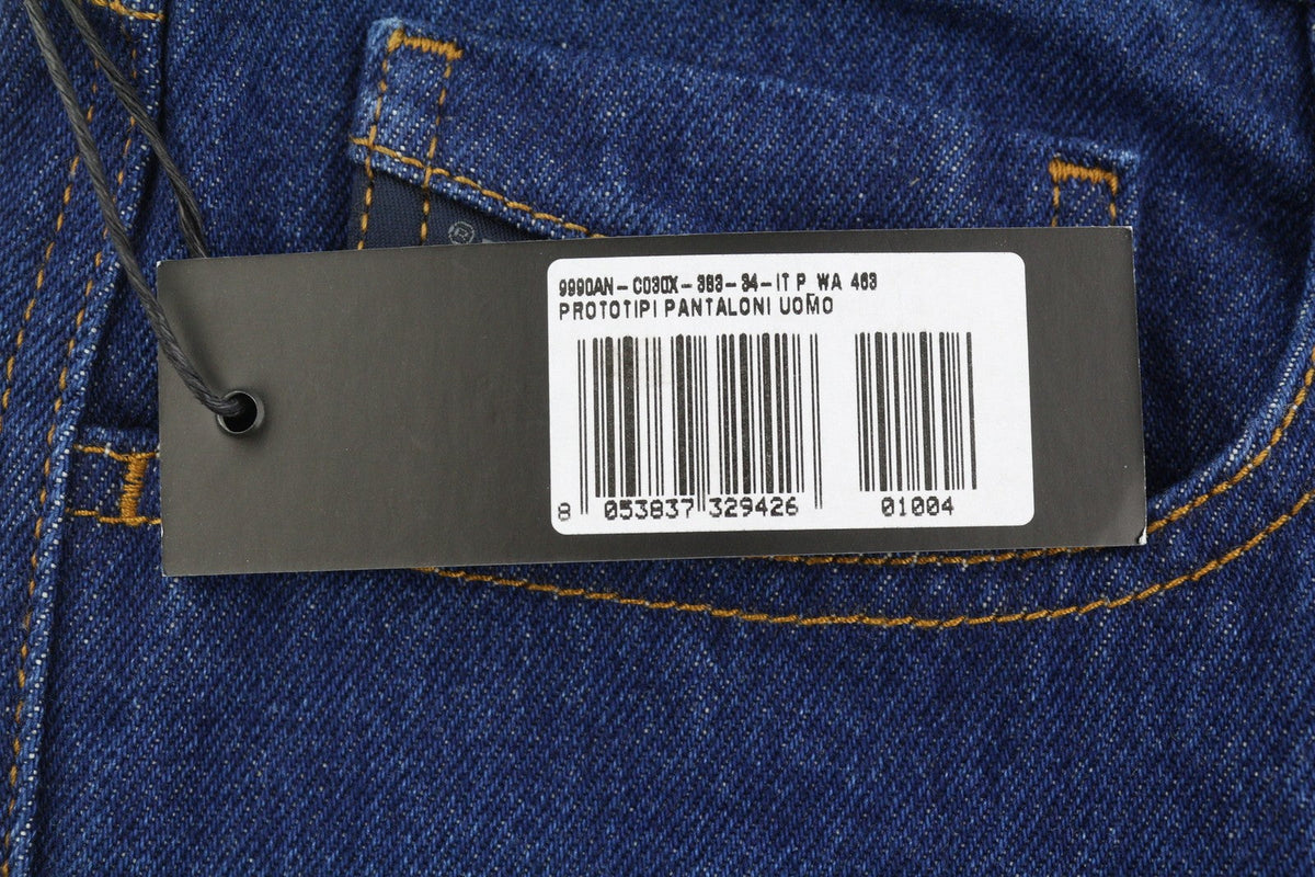 Diesel Marhky 0706q Herr Jeansmörkblå Tapered Fit Button Fly Denim