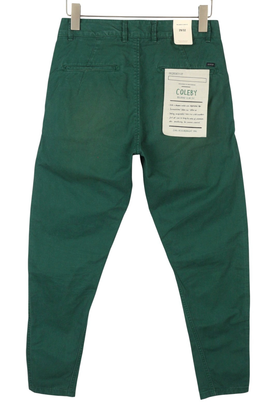 Scotch & Soda Coleby Herr Byxor Grön Relaxed Slim Fit Chino