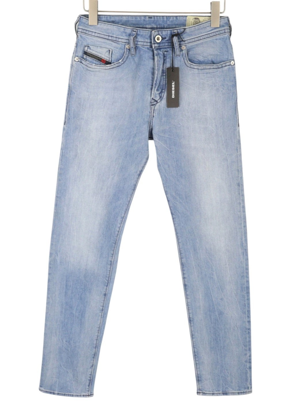 Diesel Buster 081al Masculino Jeansblue Desbotado Regular Slim Tapered Stretch