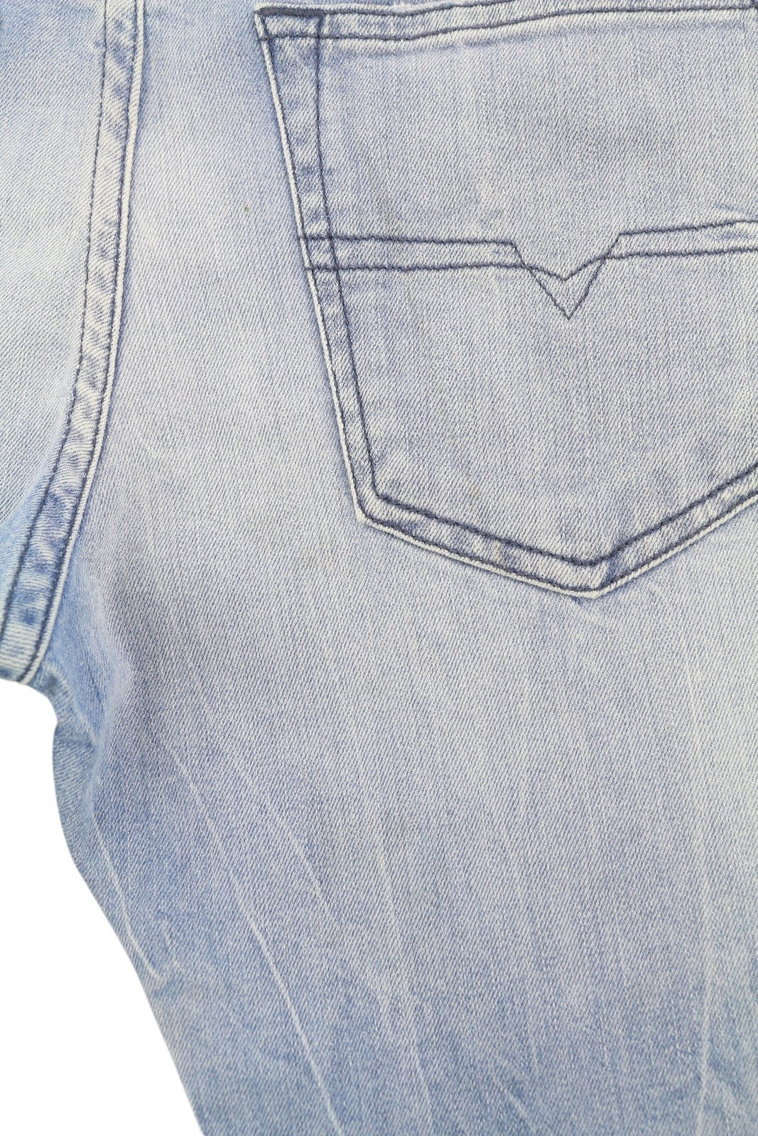 Diesel Buster 081al Masculino Jeansblue Desbotado Regular Slim Tapered Stretch