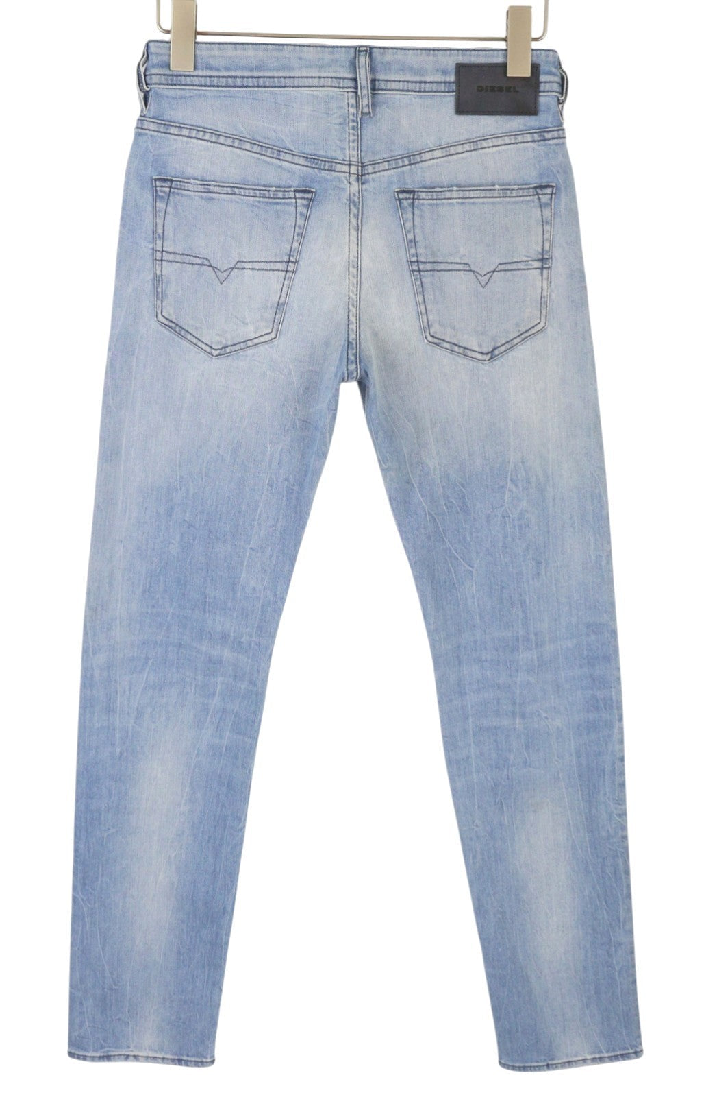 Diesel Buster 081al Masculino Jeansblue Desbotado Regular Slim Tapered Stretch