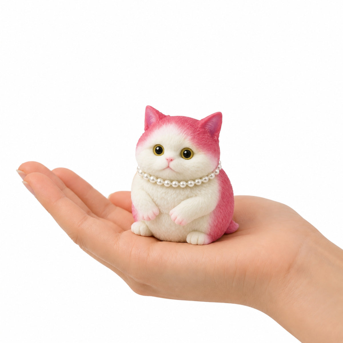Sensory Soft Kitten With Beads Assorted Colors 7.5 Cm