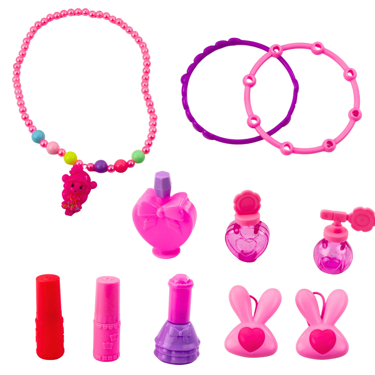 Set De Beauté Coiffeuse Dans Une Valise Accessoires 2 En 1 Licorne Rose