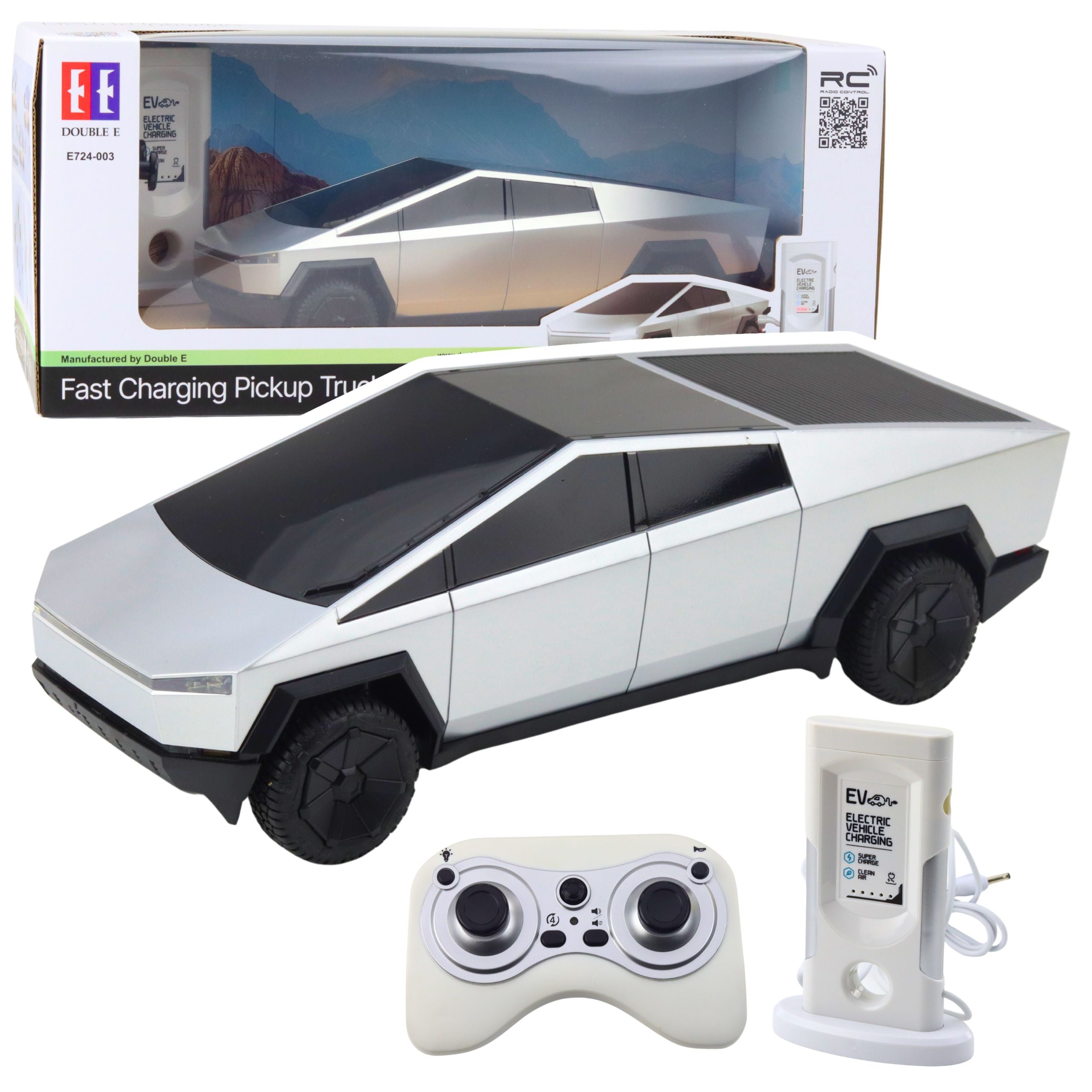 Remote Controlled Car Rc Pickup Truck 4 Driving Modes Silver