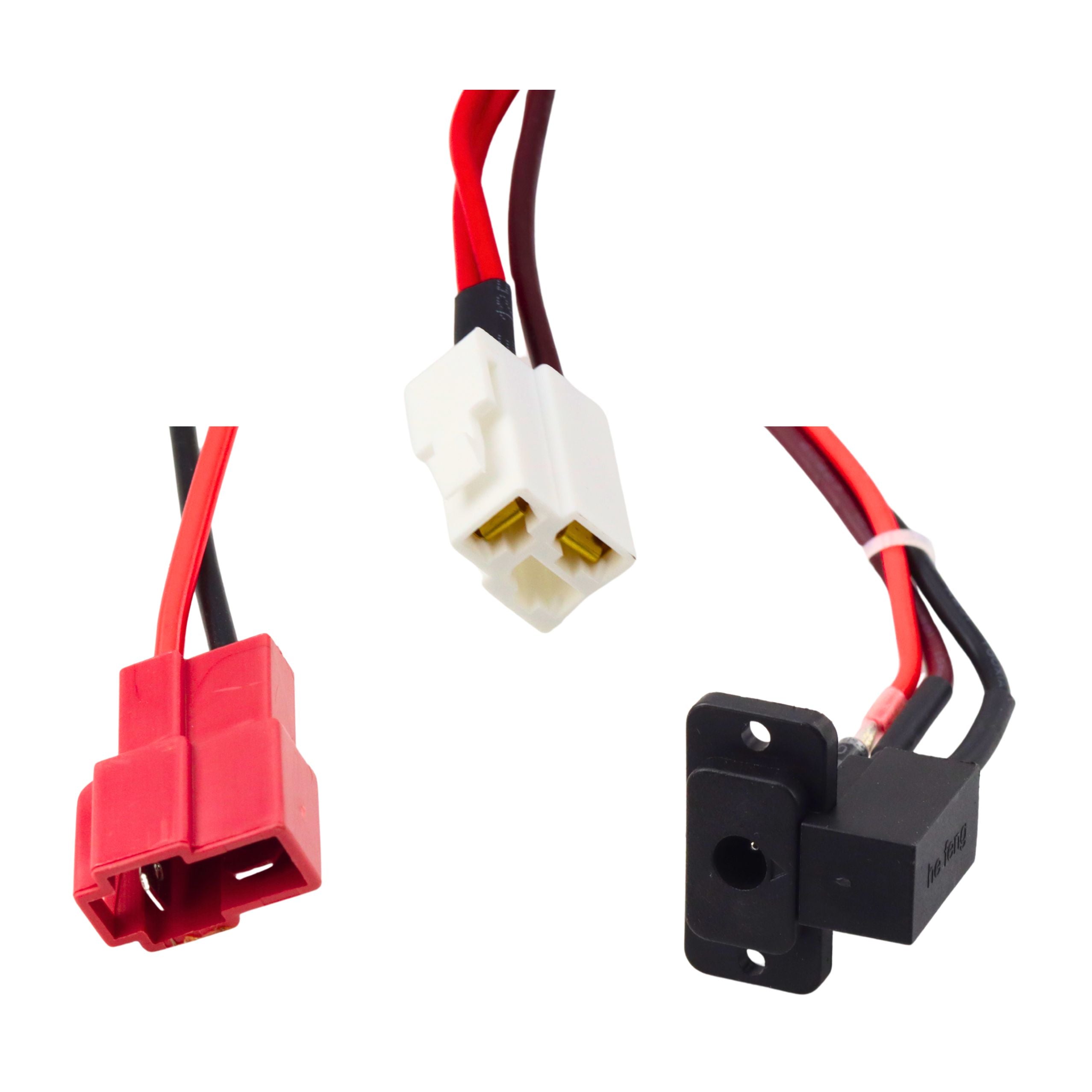 Conector de carga para vehículos con batería de 24v