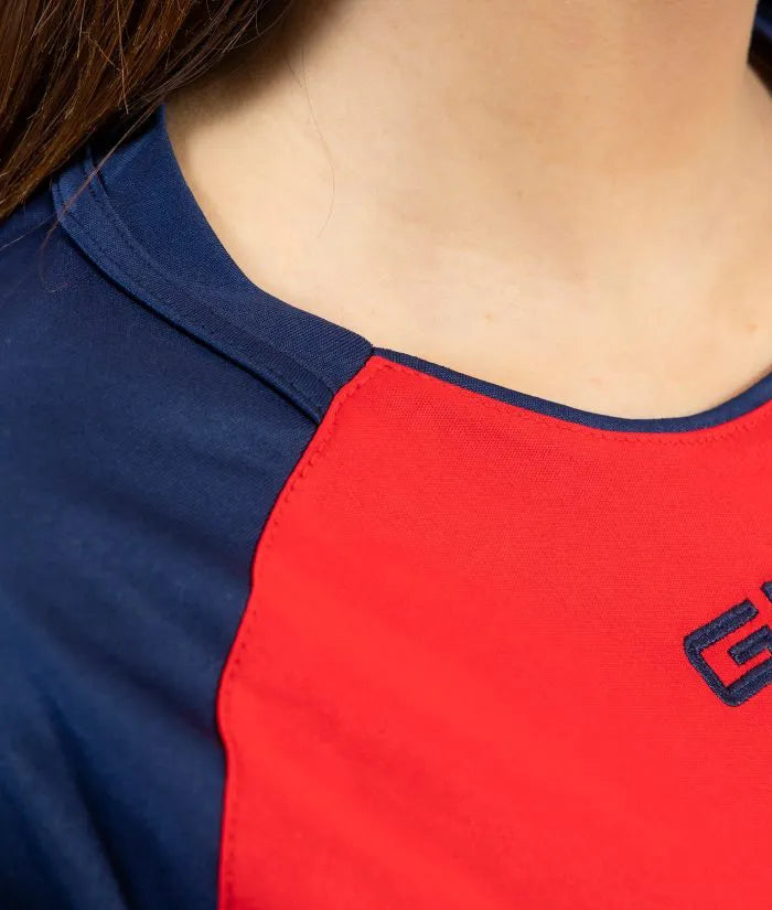 Sport-T-Shirt Givova Capo Rot-Marinerot 2xl