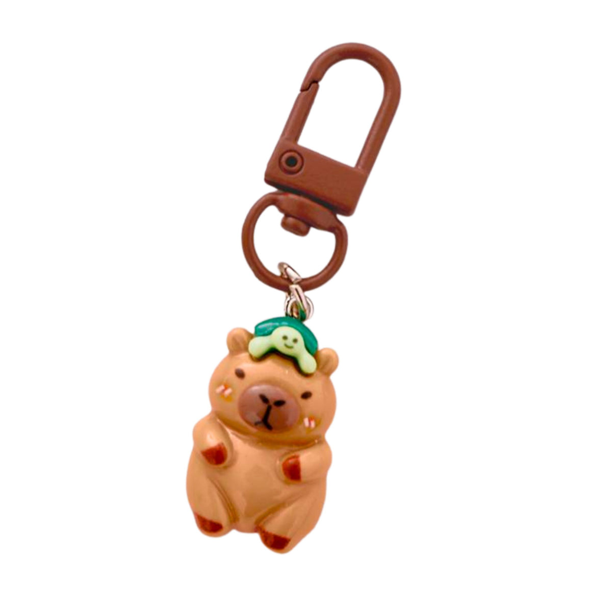 Sæt Mini Capybara Nøgleringe Figurer Nøgledekorationer 4 Stk.