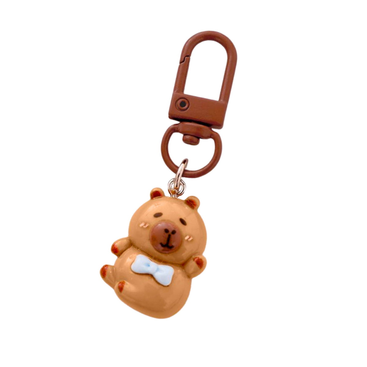 Sæt Mini Capybara Nøgleringe Figurer Nøgledekorationer 4 Stk.