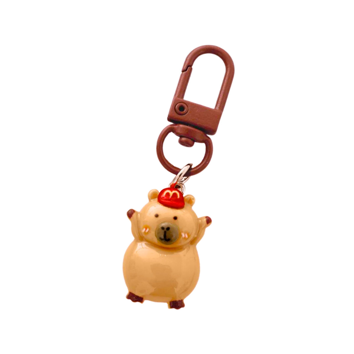 Sæt Mini Capybara Nøgleringe Figurer Nøgledekorationer 4 Stk.