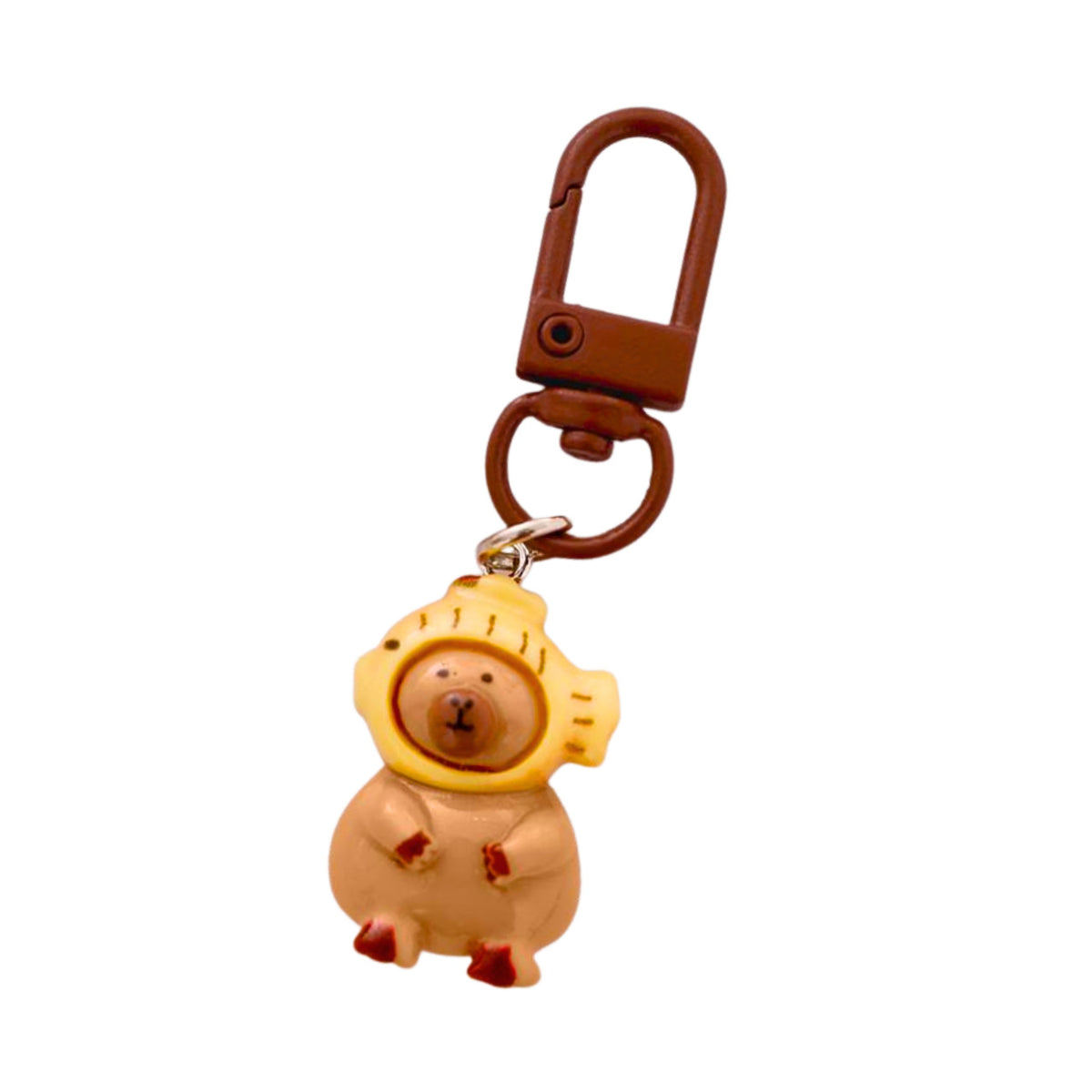 Sæt Mini Capybara Nøgleringe Figurer Nøgledekorationer 4 Stk.