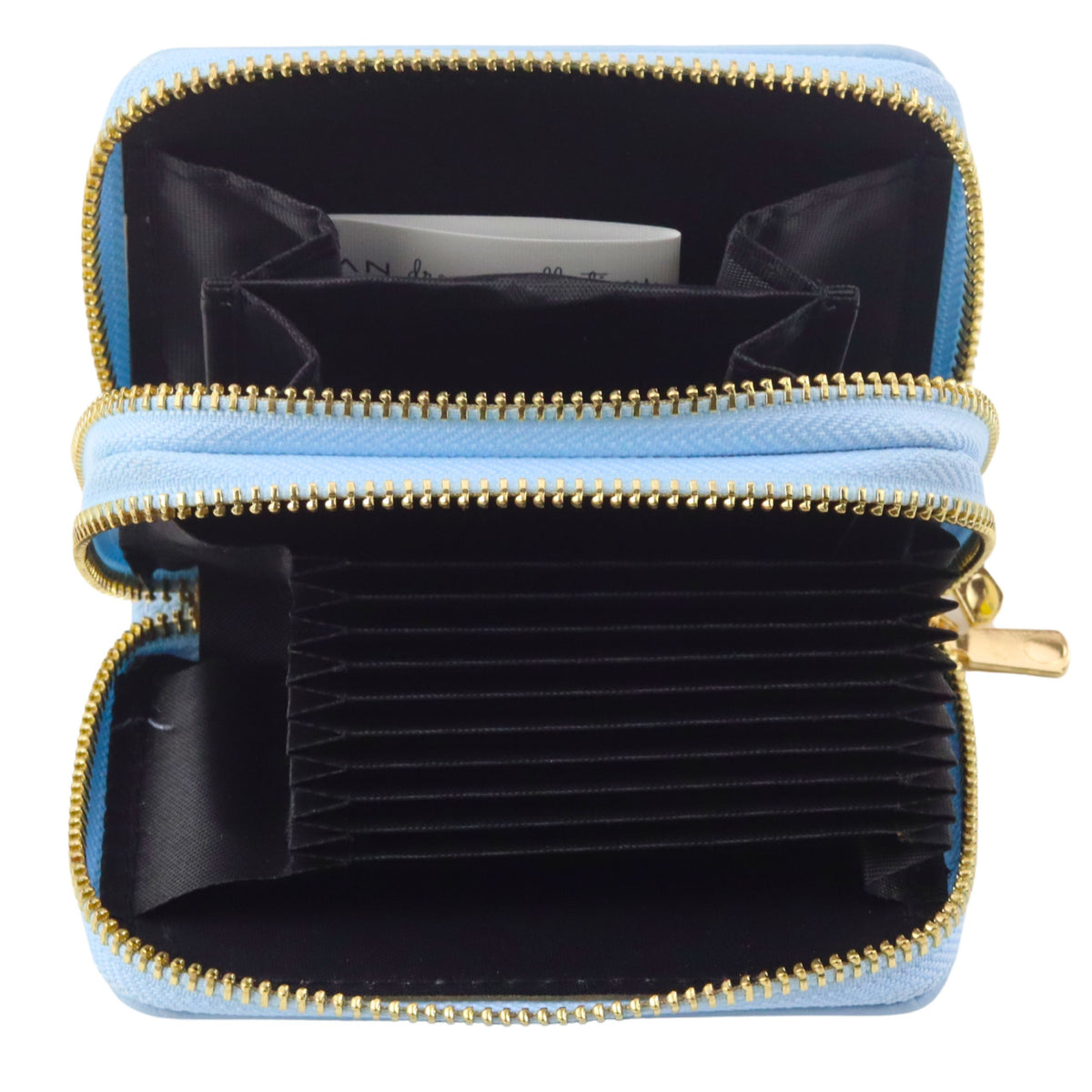 Two-compartment Wallet With Card Compartments Kapybara Blue 12.5 X 8.5cm