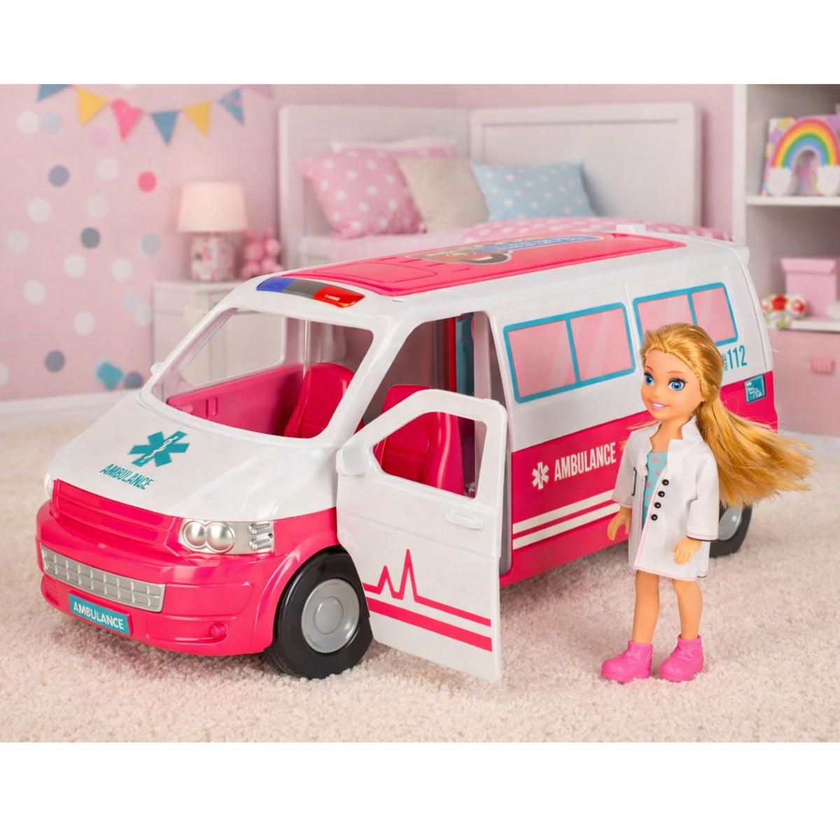 Otharcharr Ospidéil Soghluaiste 2in1 Doll Doctor Medical Accessories