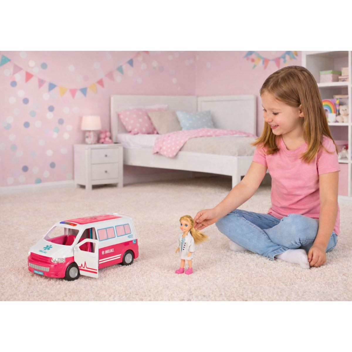 Otharcharr Ospidéil Soghluaiste 2in1 Doll Doctor Medical Accessories