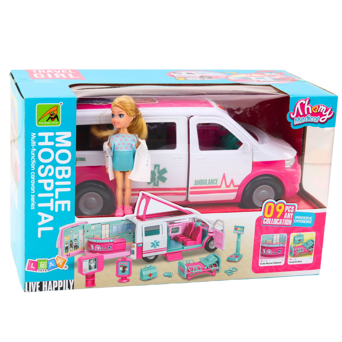 Otharcharr Ospidéil Soghluaiste 2in1 Doll Doctor Medical Accessories