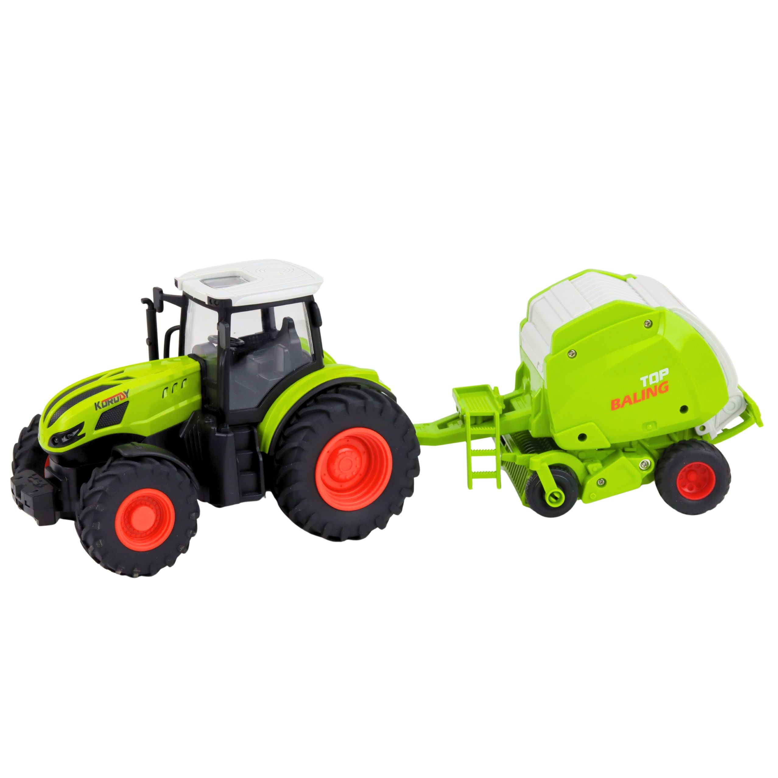 Rc Remote Controlled Agricultural Farm Tractor With Baler 1:24