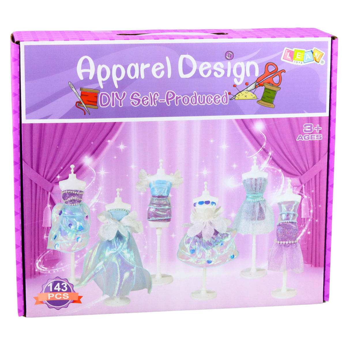 Diy Doll Dress Sewing Kit Little Fashion Designer 143 Pcs.