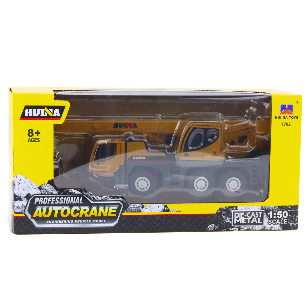 Autokrane Huina Crane Construction Vehicle Movable Metal Parts 1:50