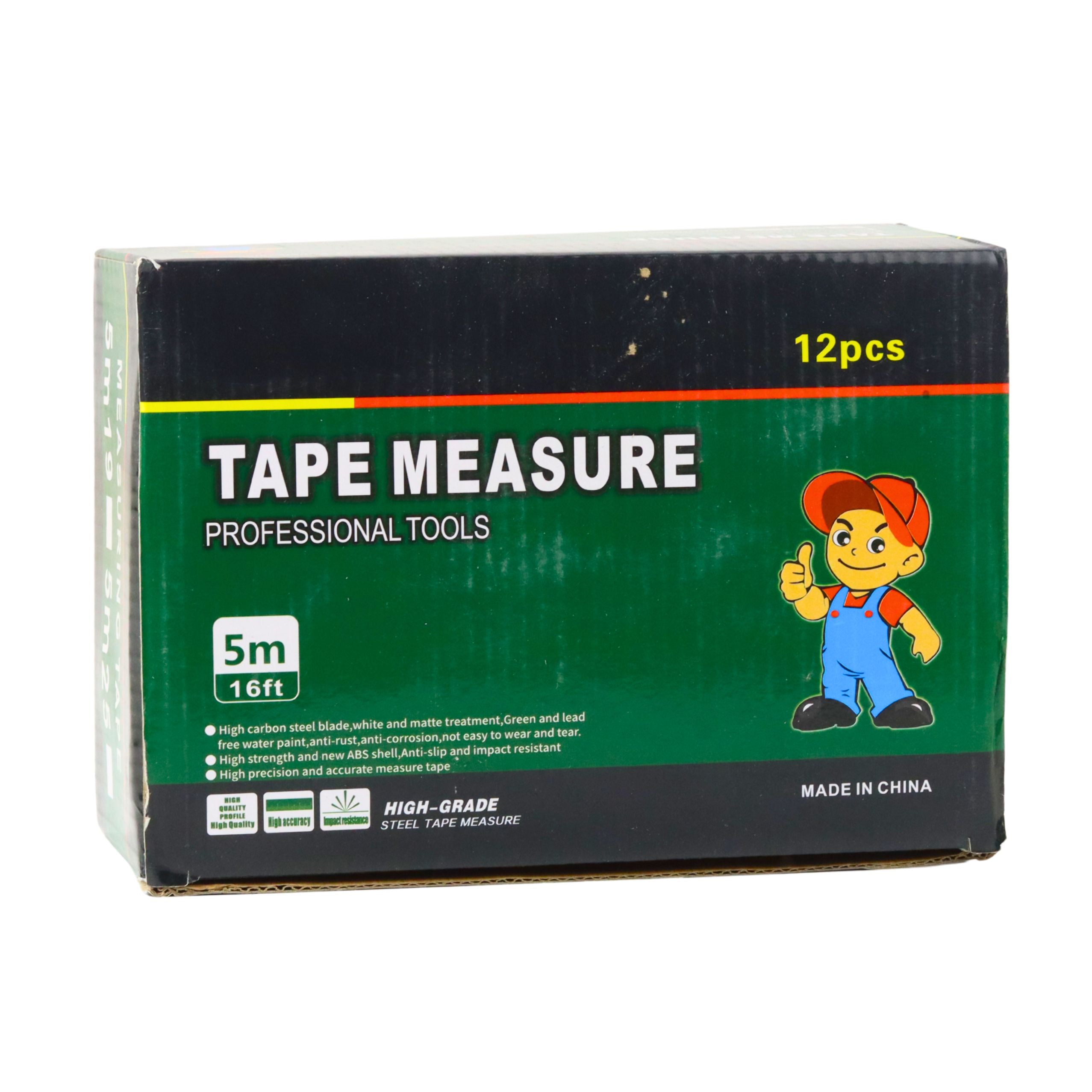 Fluorescent Measuring Tape Roll 5m 25mm