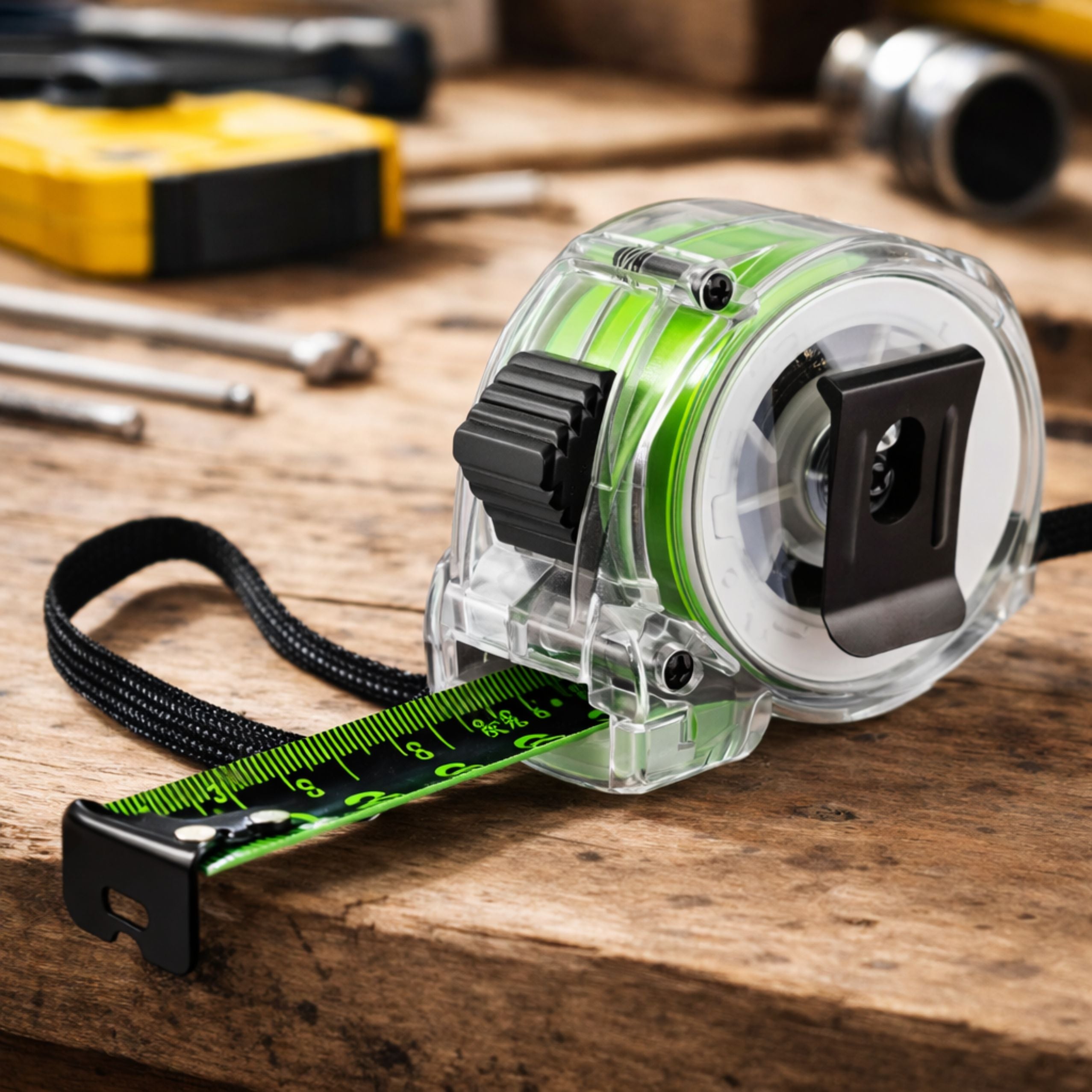 Fluorescent Measuring Tape Roll 5m 25mm