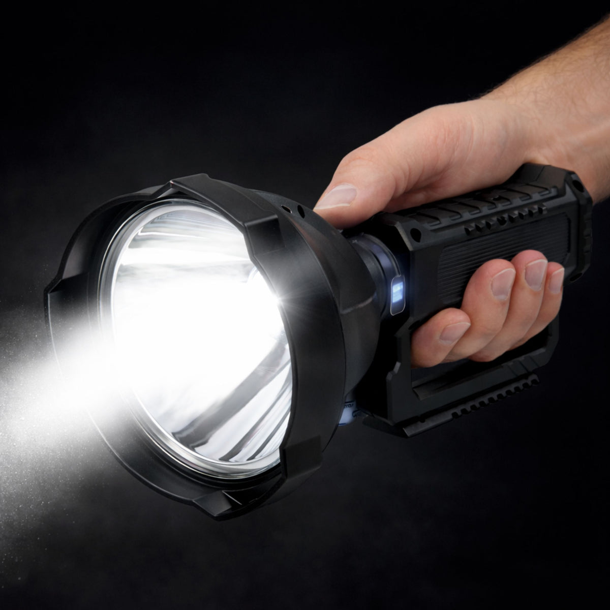 Large Flashlight Spotlight With Tripod Led Searchlight W5120 Powerbank 31 Cm
