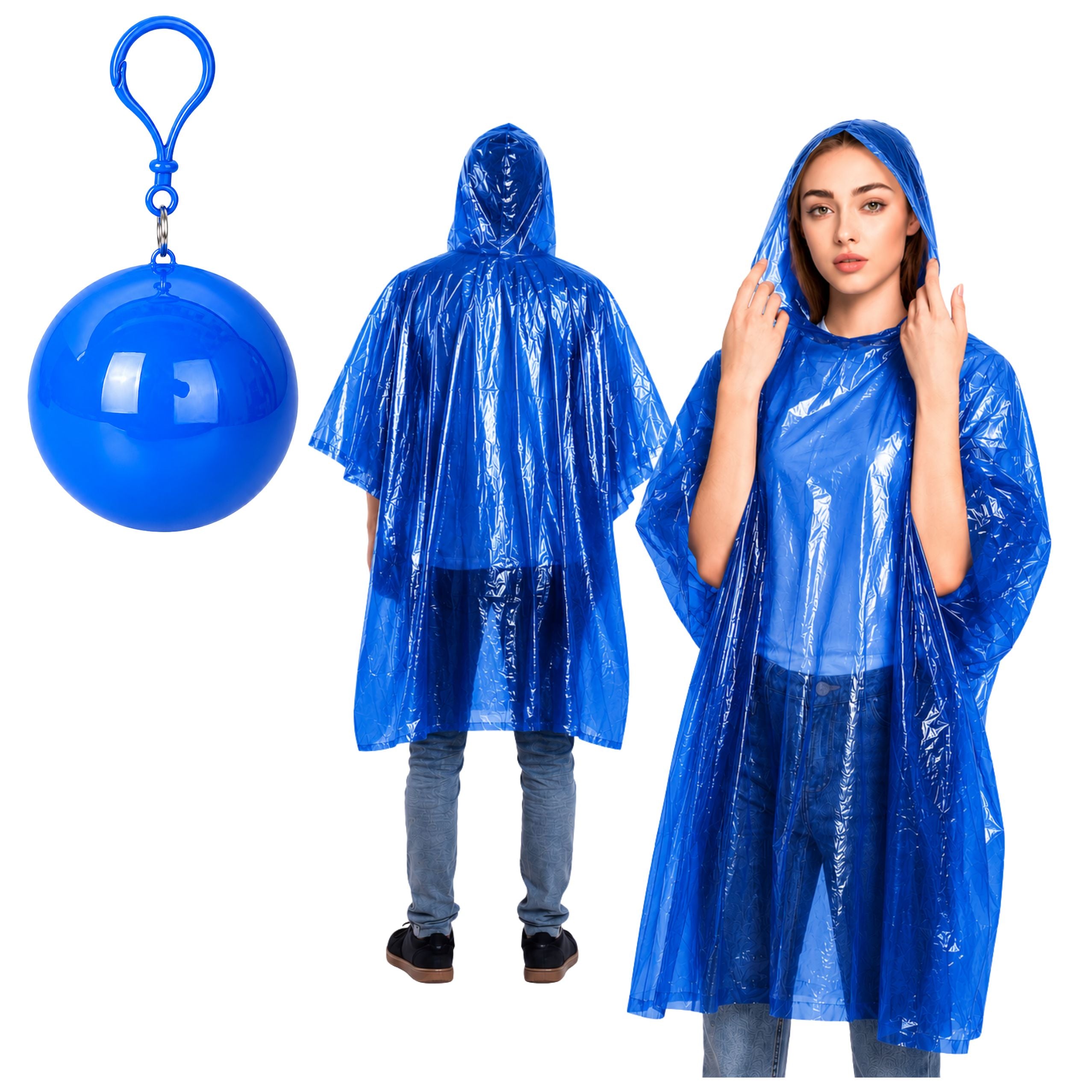 Raincoat Universal Coat In A Ball Keychain Mix Color