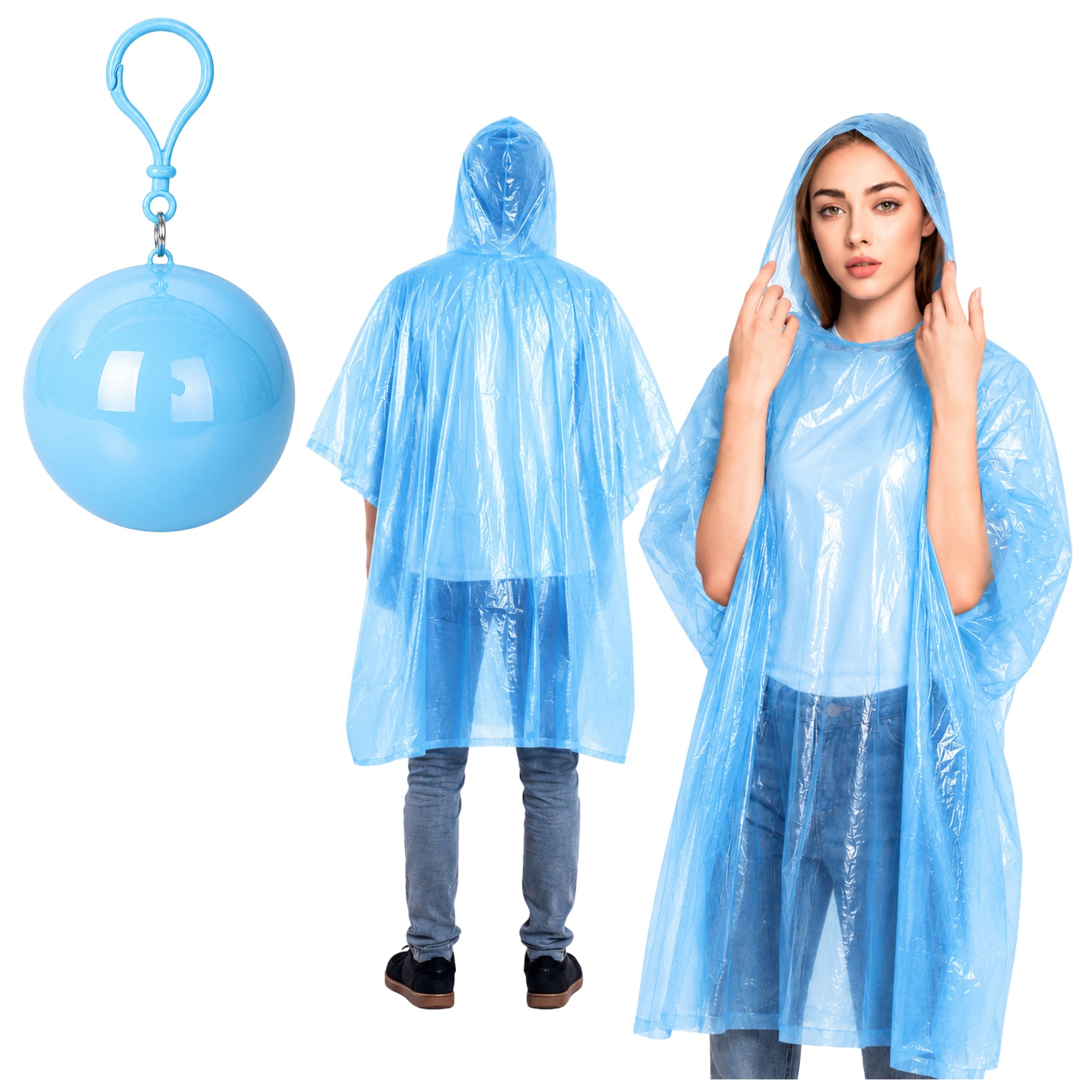 Raincoat Universal Coat In A Ball Keychain Mix Color