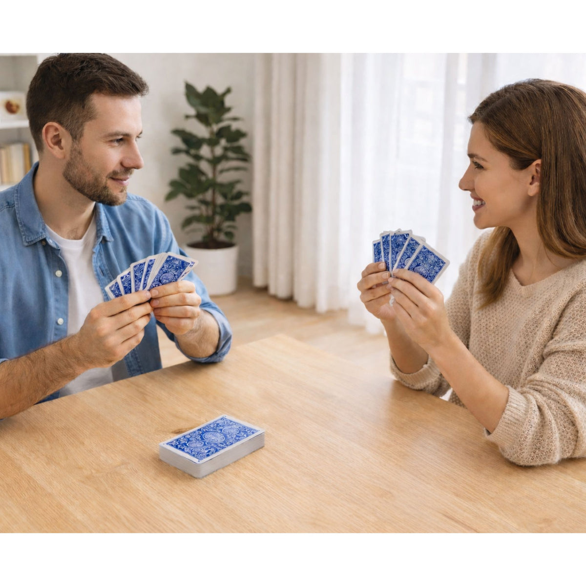 Classic Playing Cards Plastic Coating Blue