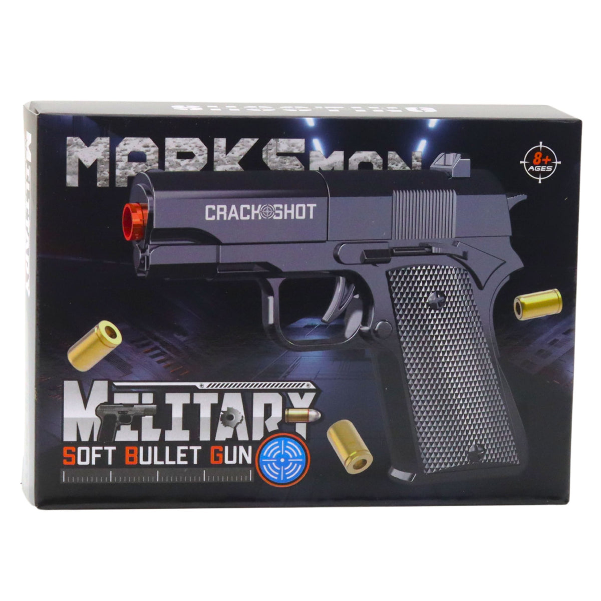 Mini Pistol Weapon For Bullets And Shells Black 13.5 Cm