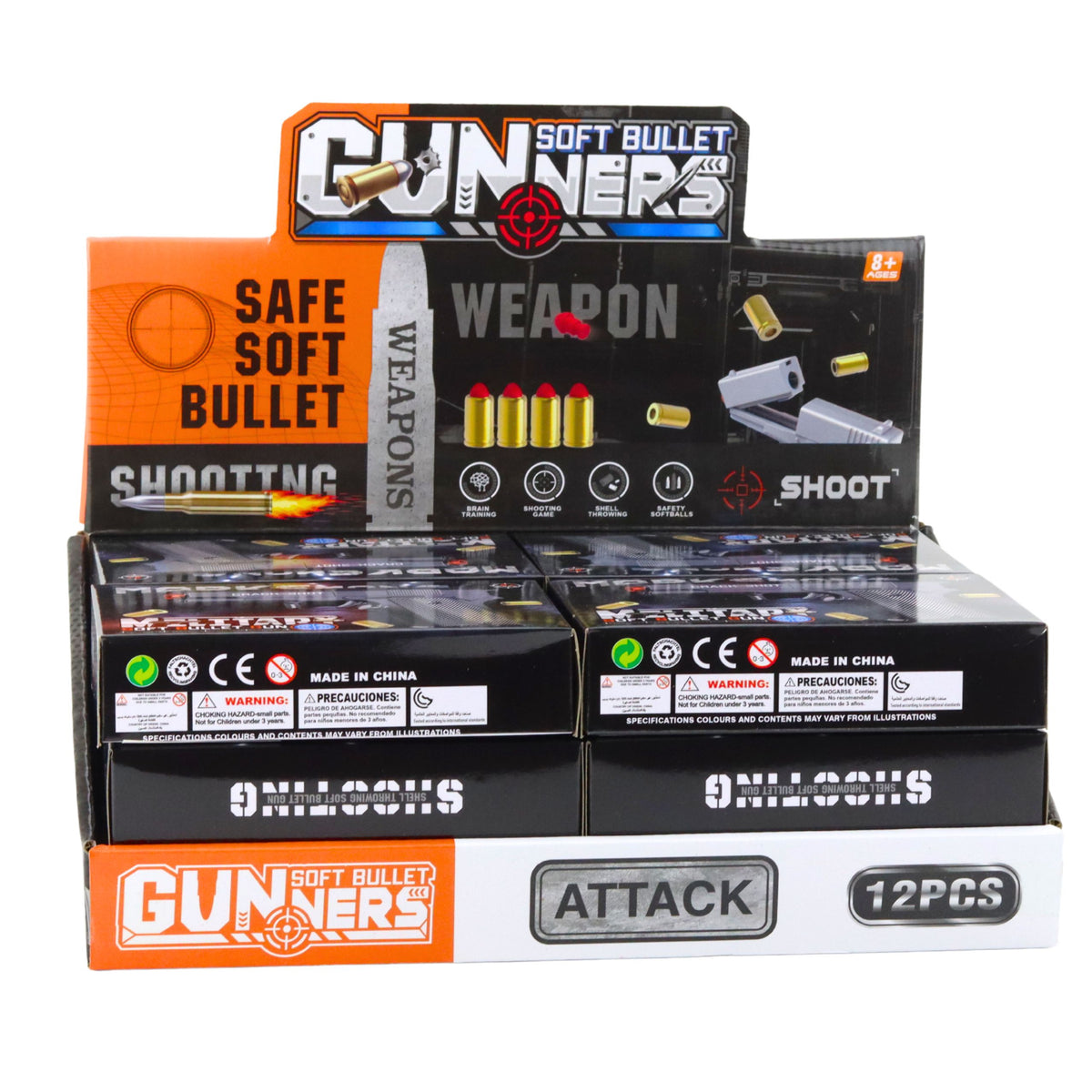 Mini Pistol Weapon For Bullets And Shells Black 13.5 Cm