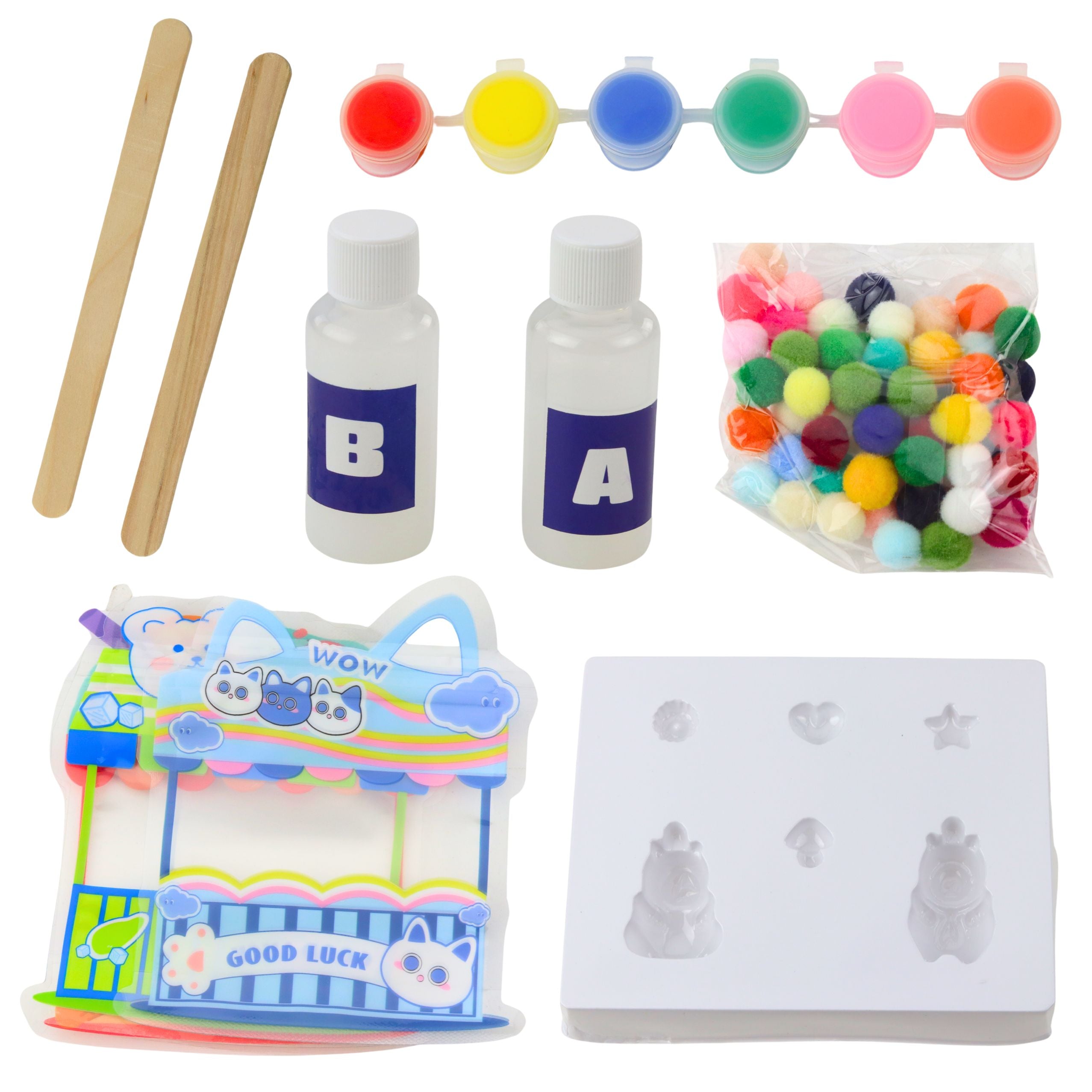 Creative Kit For Creating Diy Gel Figures Capybara 18 Pcs.