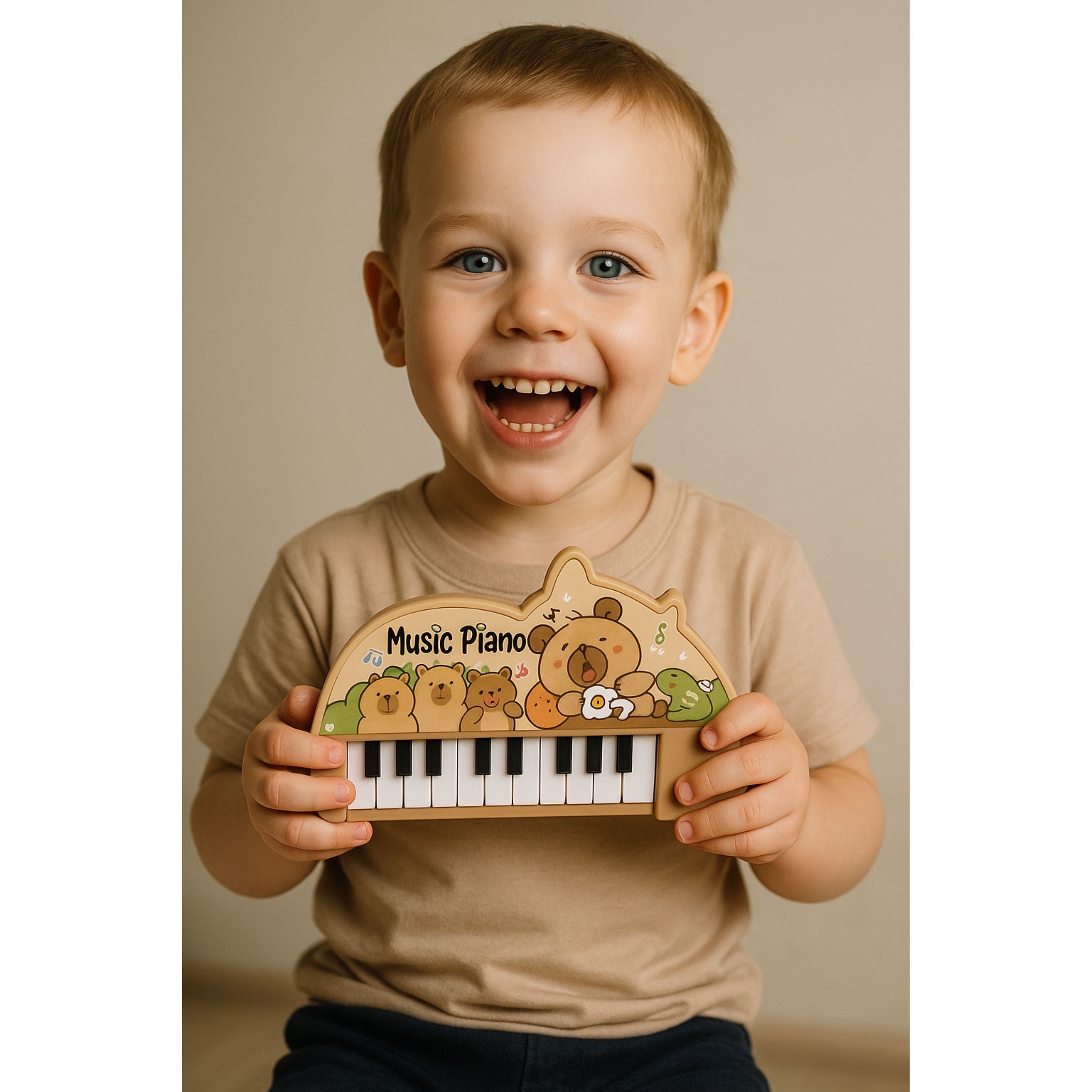 Musical Piano For Children Kapybara Mini Keyboard 22 Keys