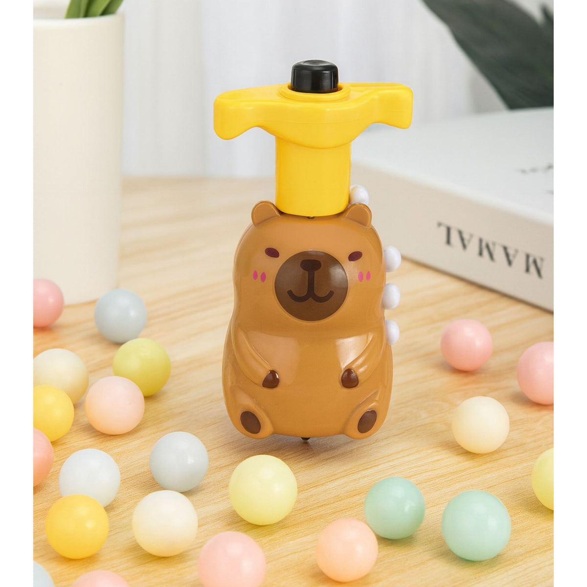 Capybara Spinning Top Interactive Led Lights Melodies 12.5 Cm