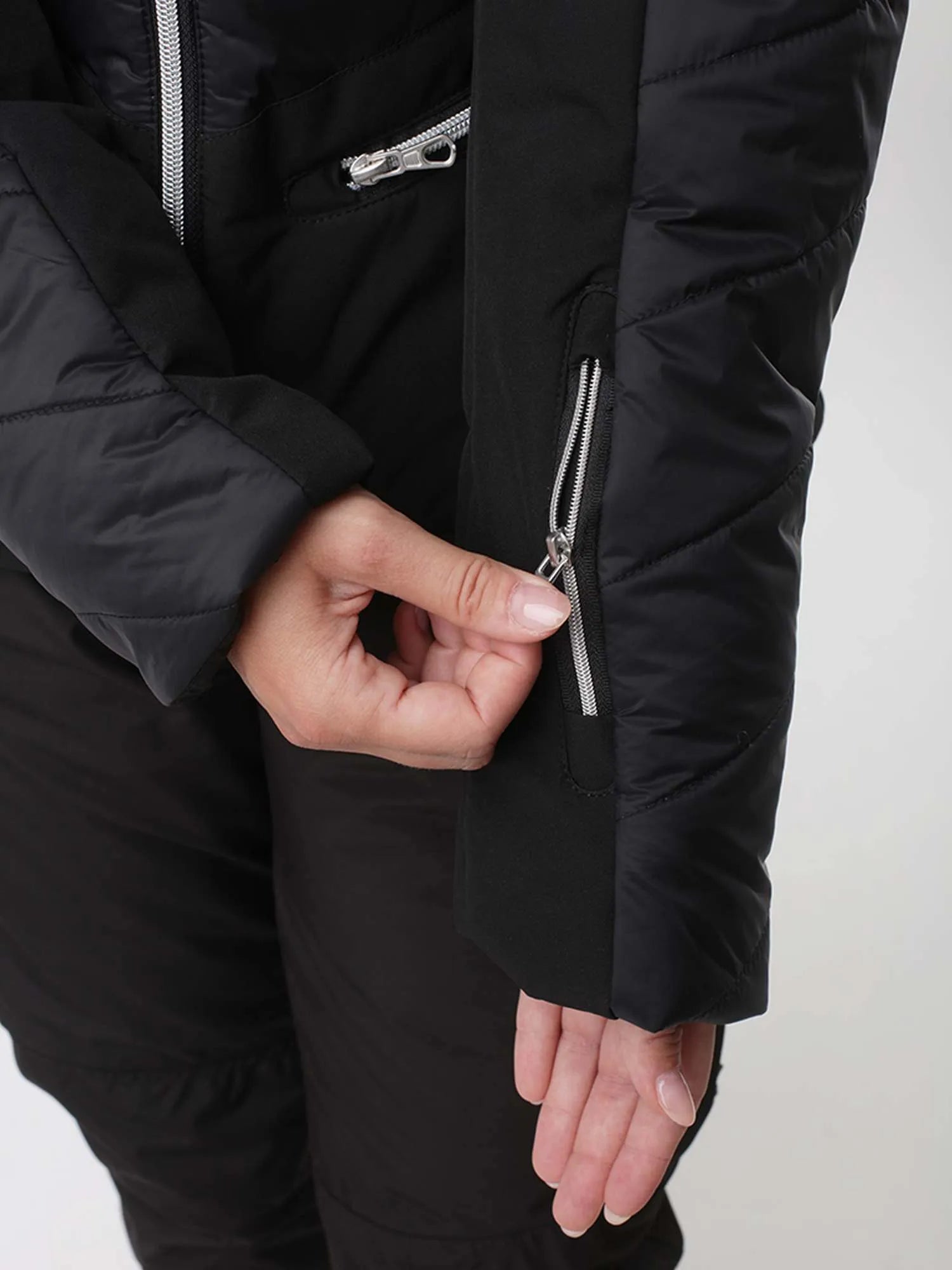 Damen-Skijacke Loap Oktie Schwarz
